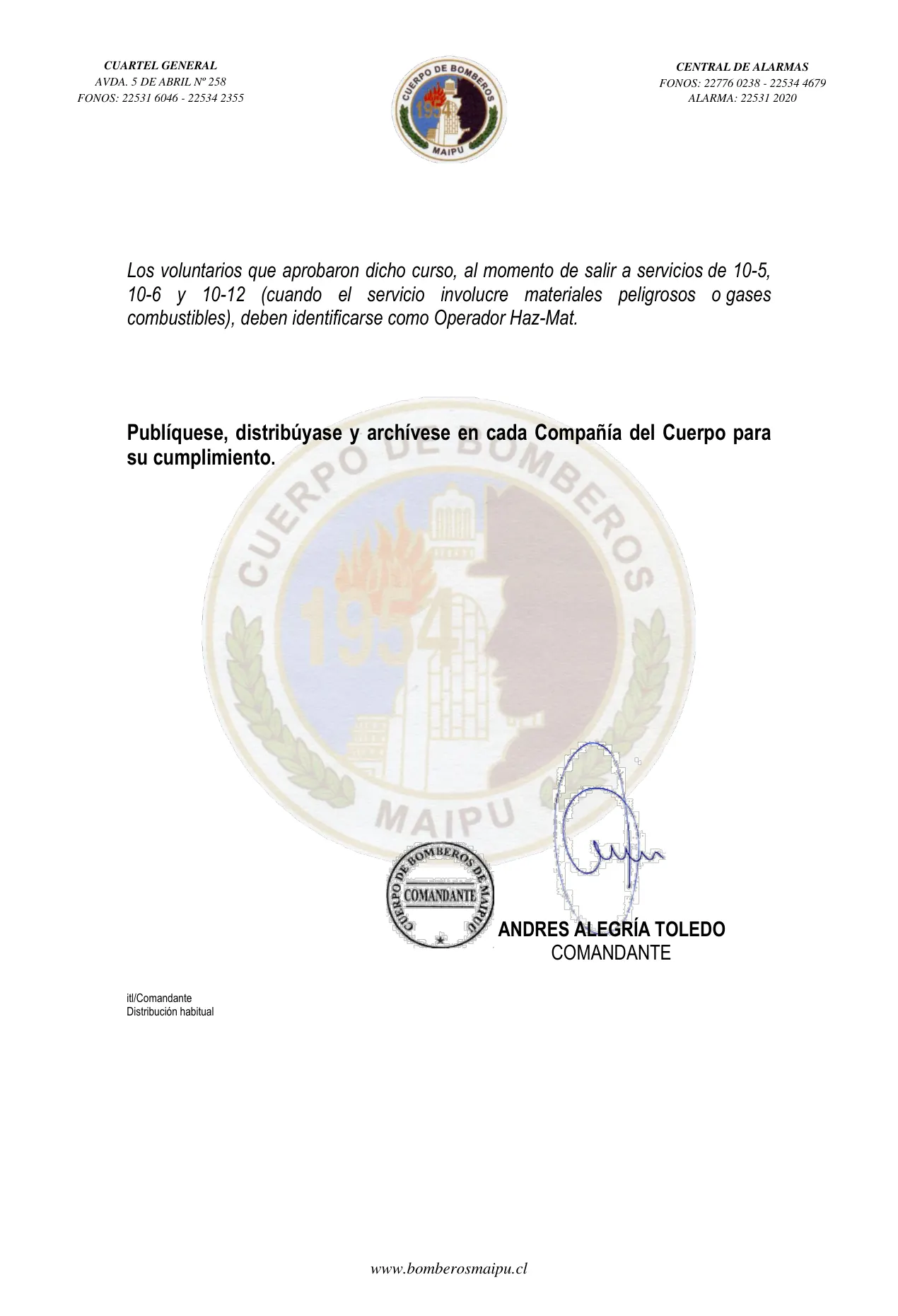Página 2 de Orden del Día N° 107/2023
