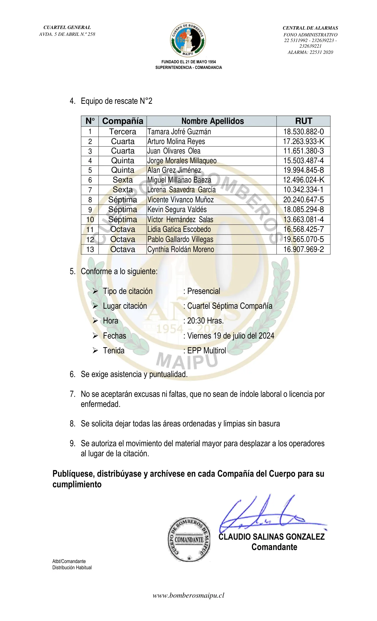 Página 2 de Orden del Día N° 94/2024