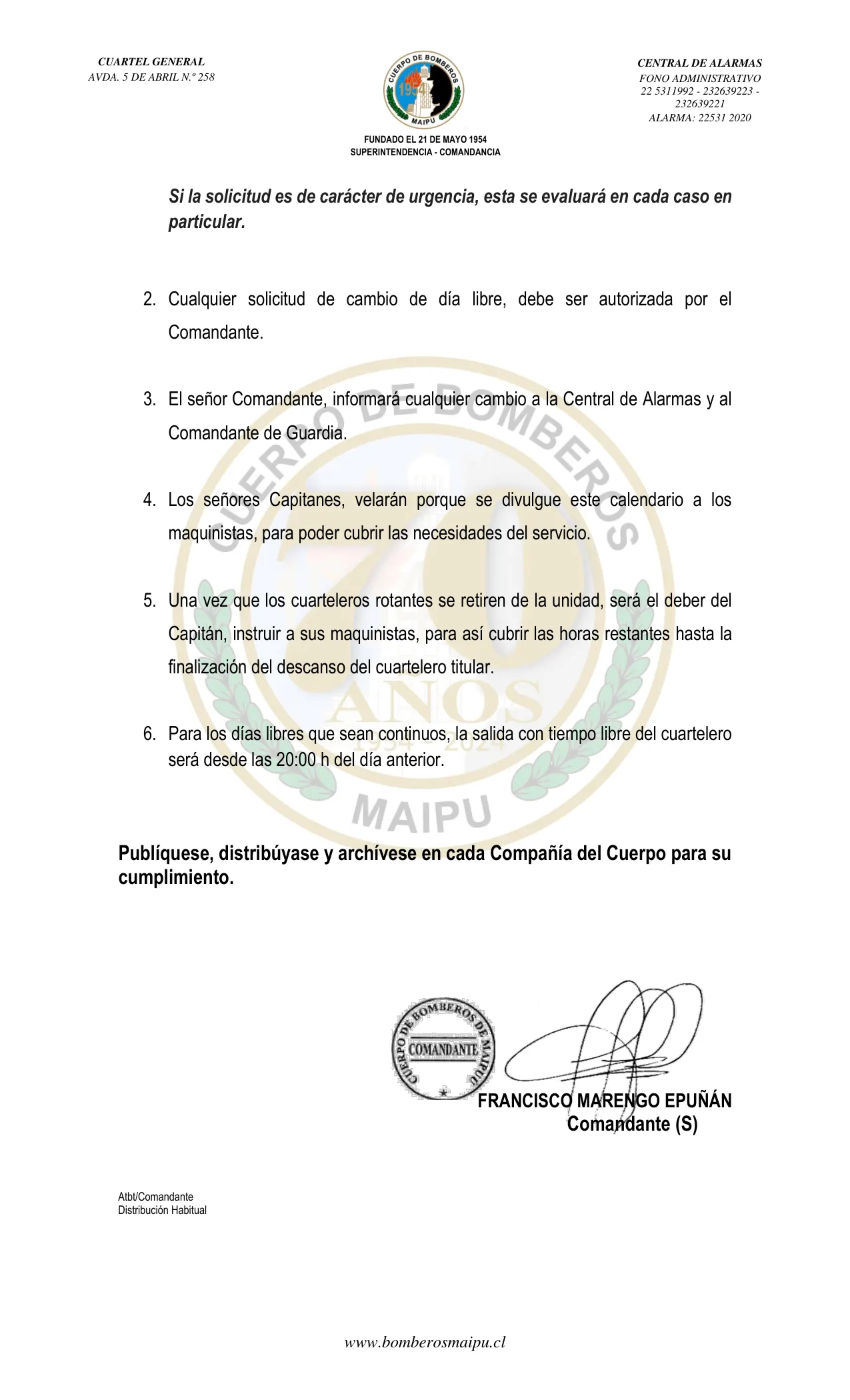 Página 2 de Orden del Día N° 101/2024