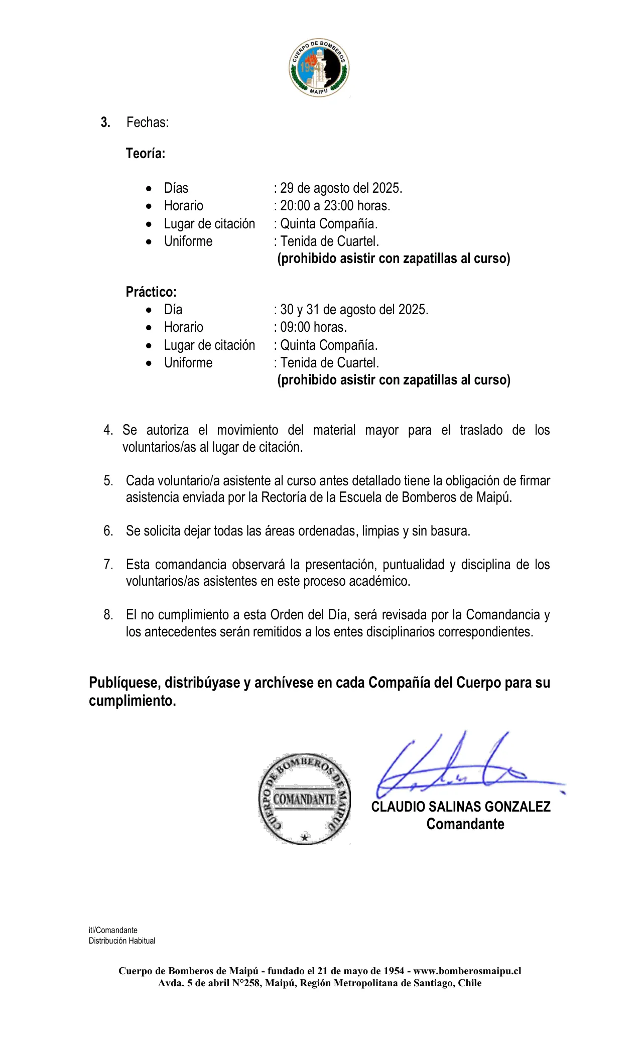 Página 2 de Orden del Día N° 111/2025