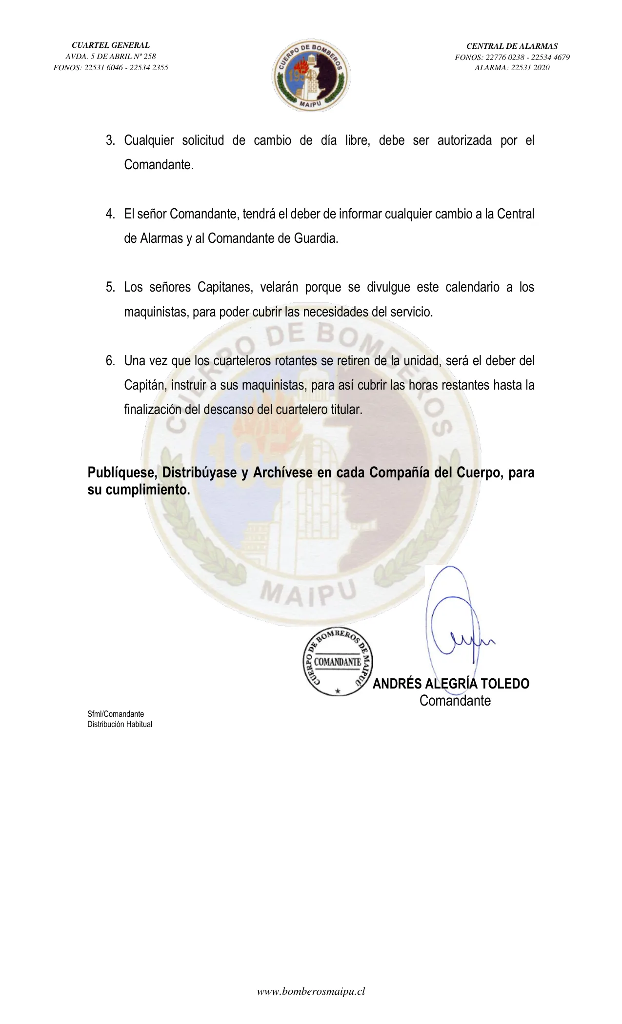Página 2 de Orden del Día N° 57/2023