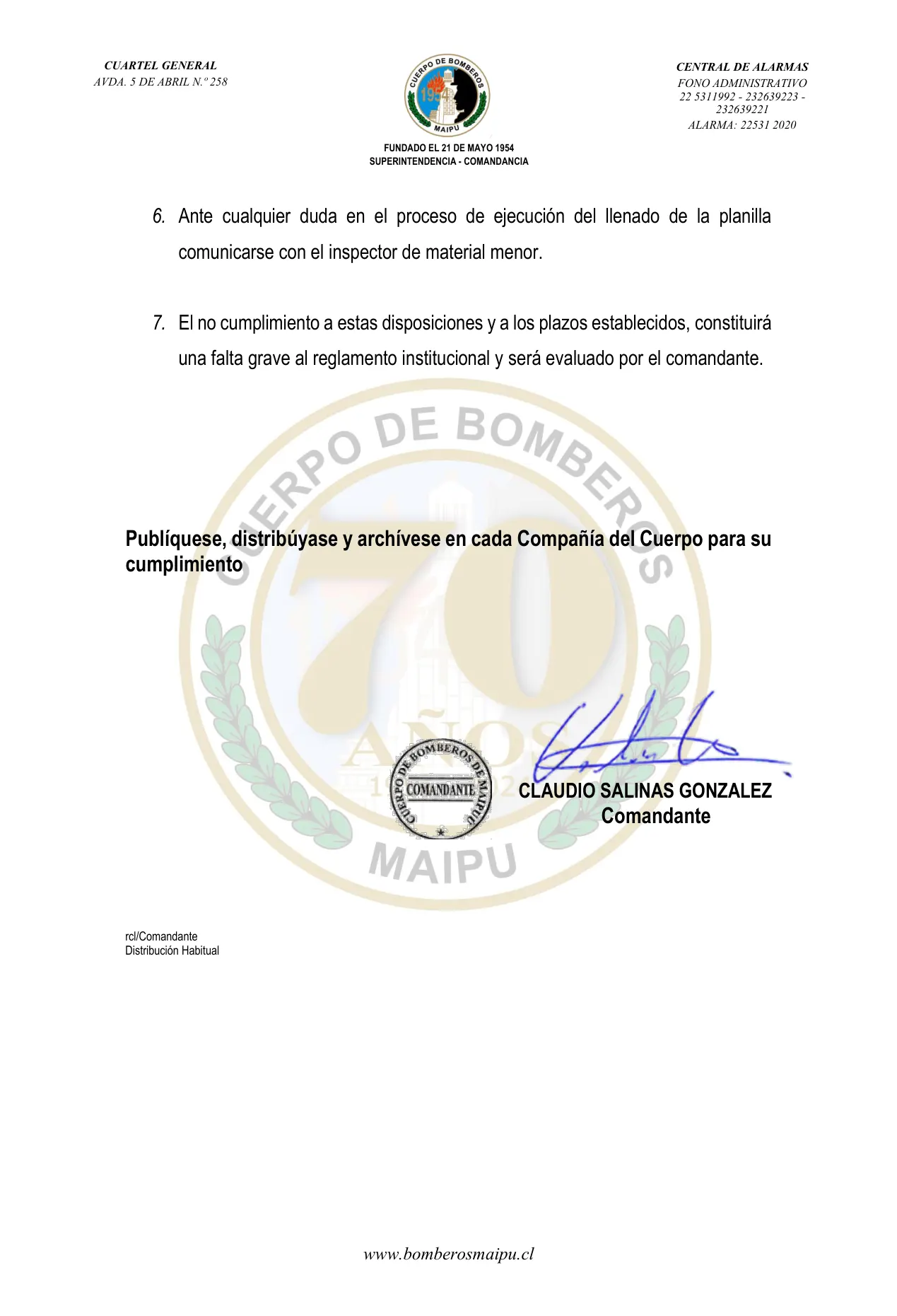 Página 2 de Orden del Día N° 122/2025