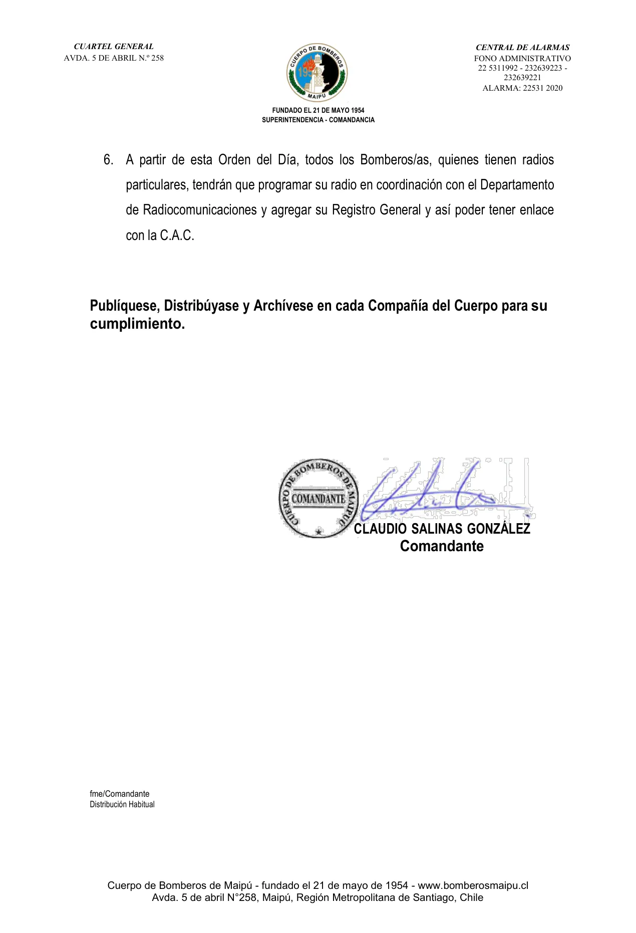 Página 2 de Orden del Día N° 3/2026