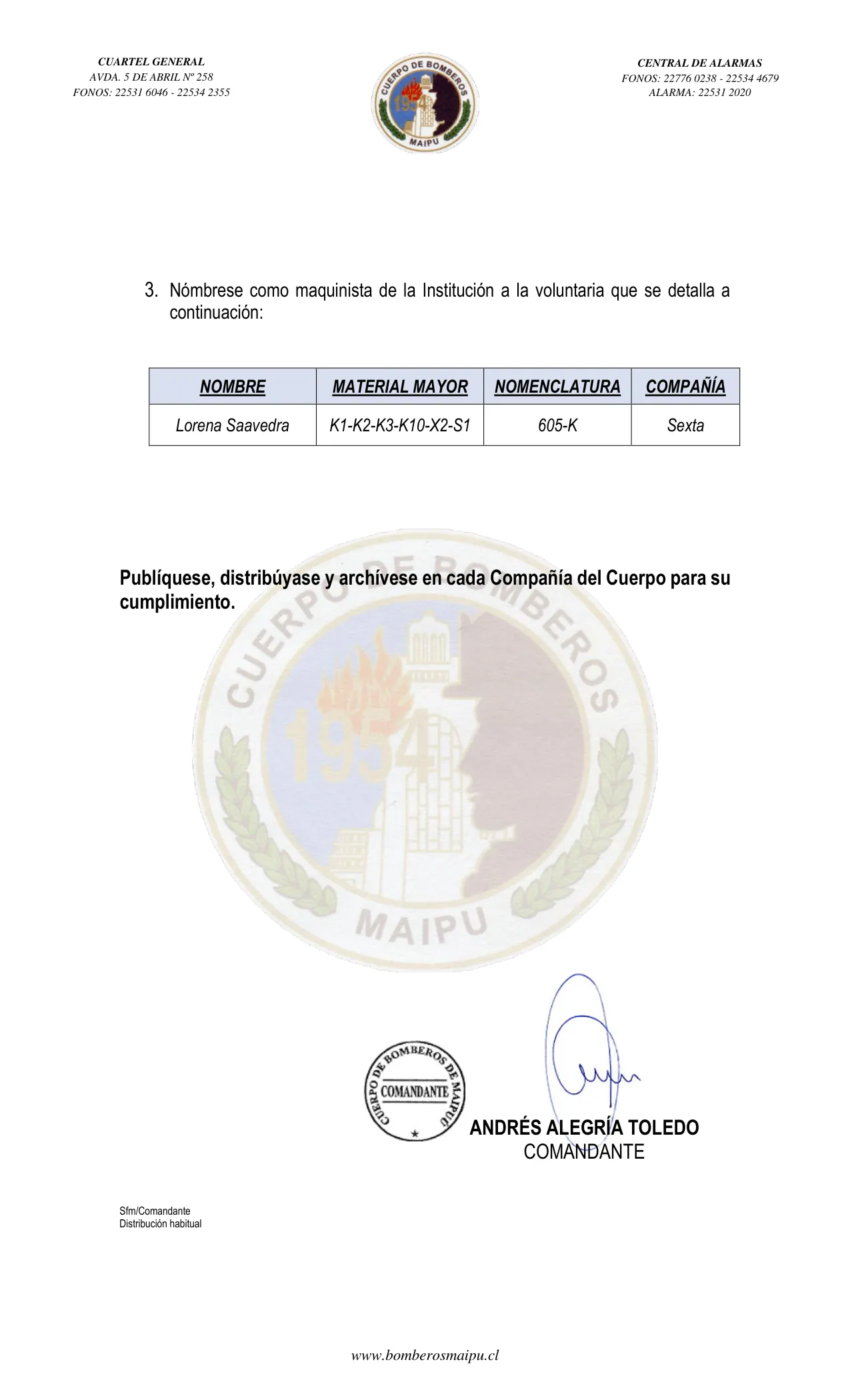Página 2 de Orden del Día N° 27/2023