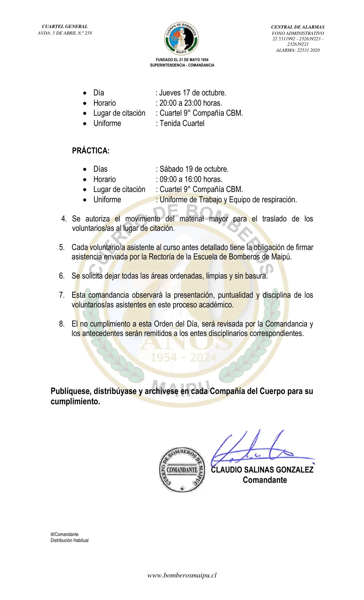 Página 2 de Orden del Día N° 137/2024