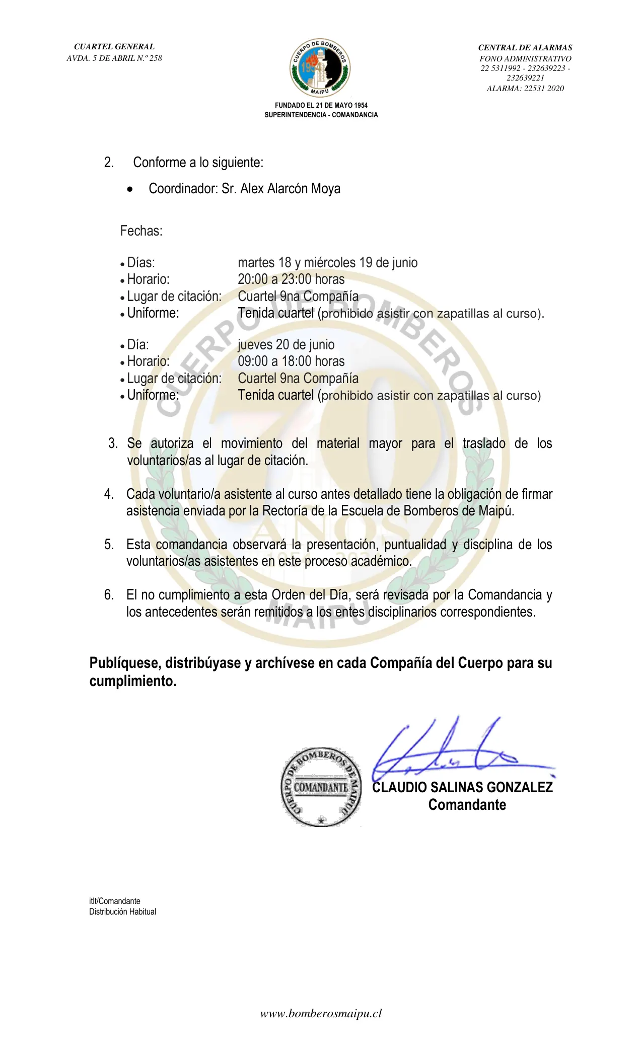 Página 2 de Orden del Día N° 76/2024