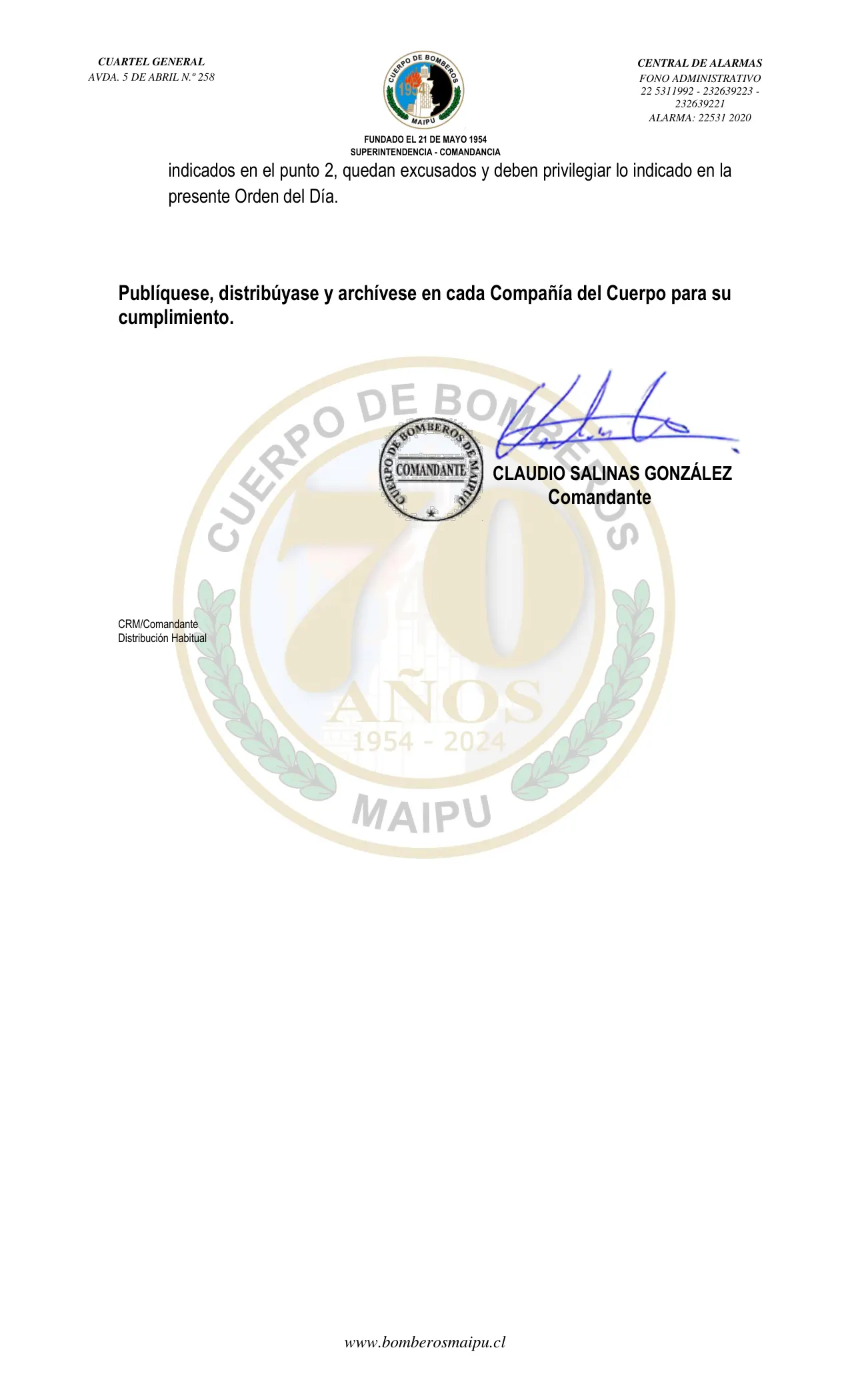 Página 2 de Orden del Día N° 28/2025