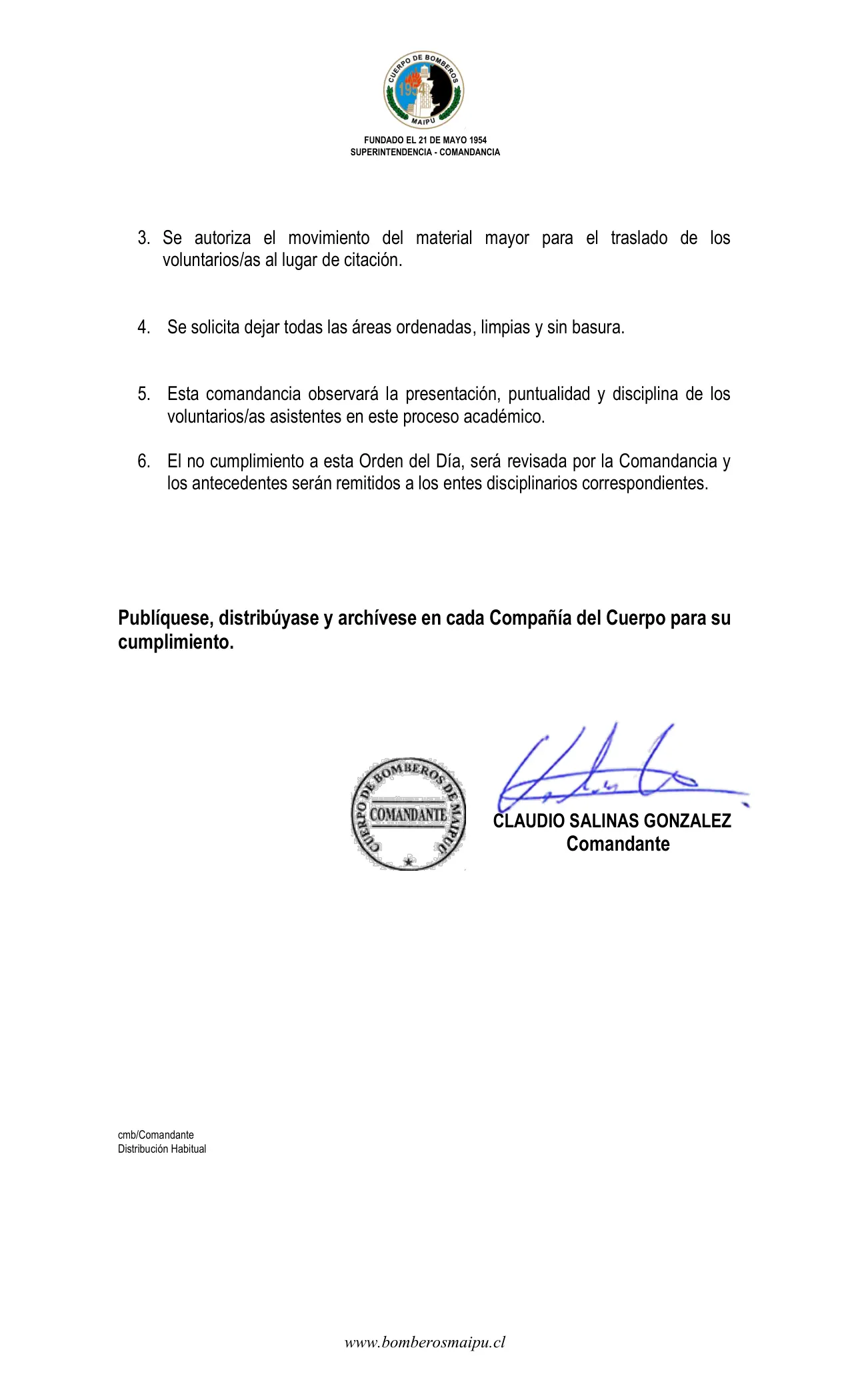 Página 2 de Orden del Día N° 134/2025