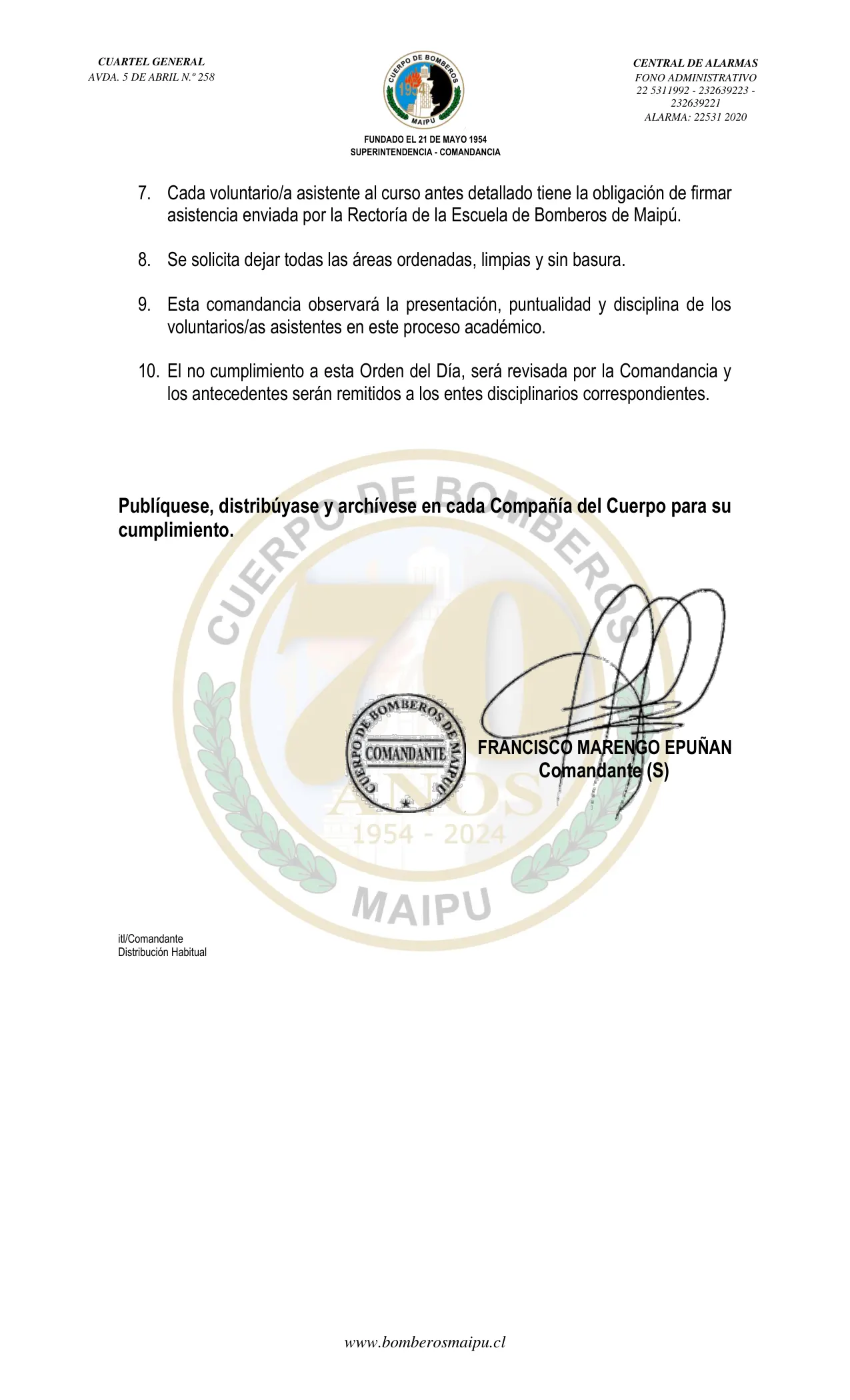 Página 3 de Orden del Día N° 24/2025