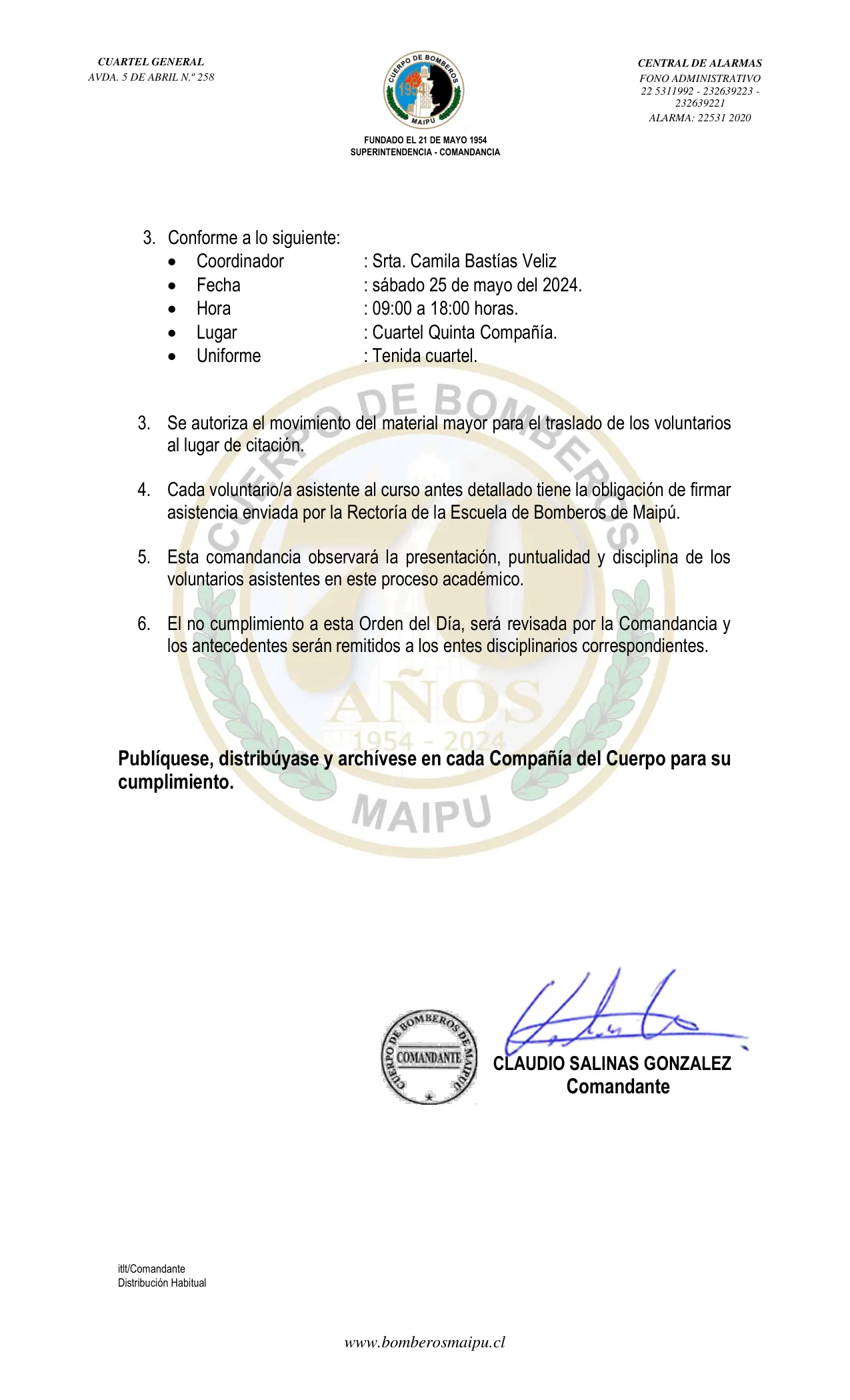 Página 2 de Orden del Día N° 66/2024