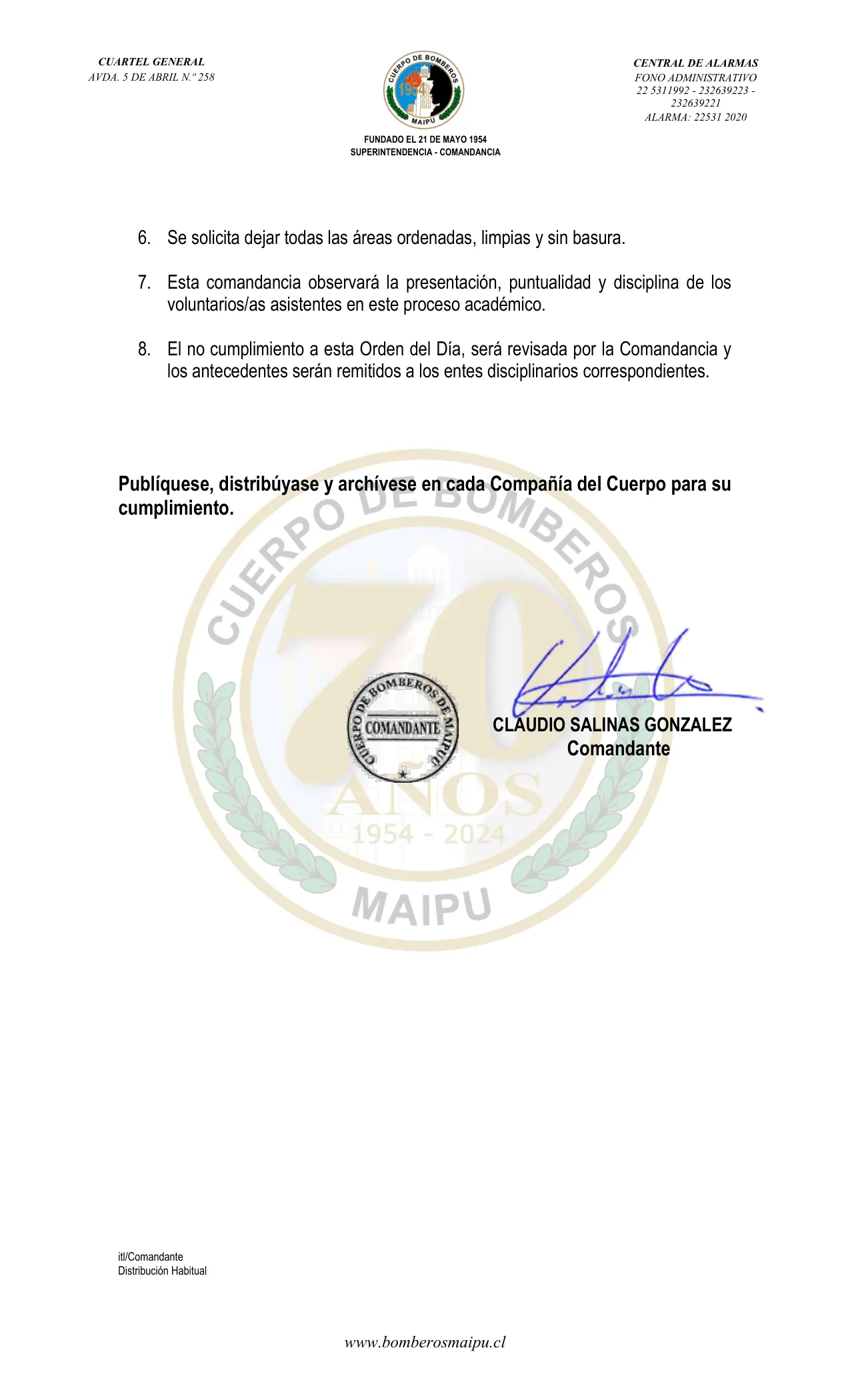 Página 2 de Orden del Día N° 80/2025