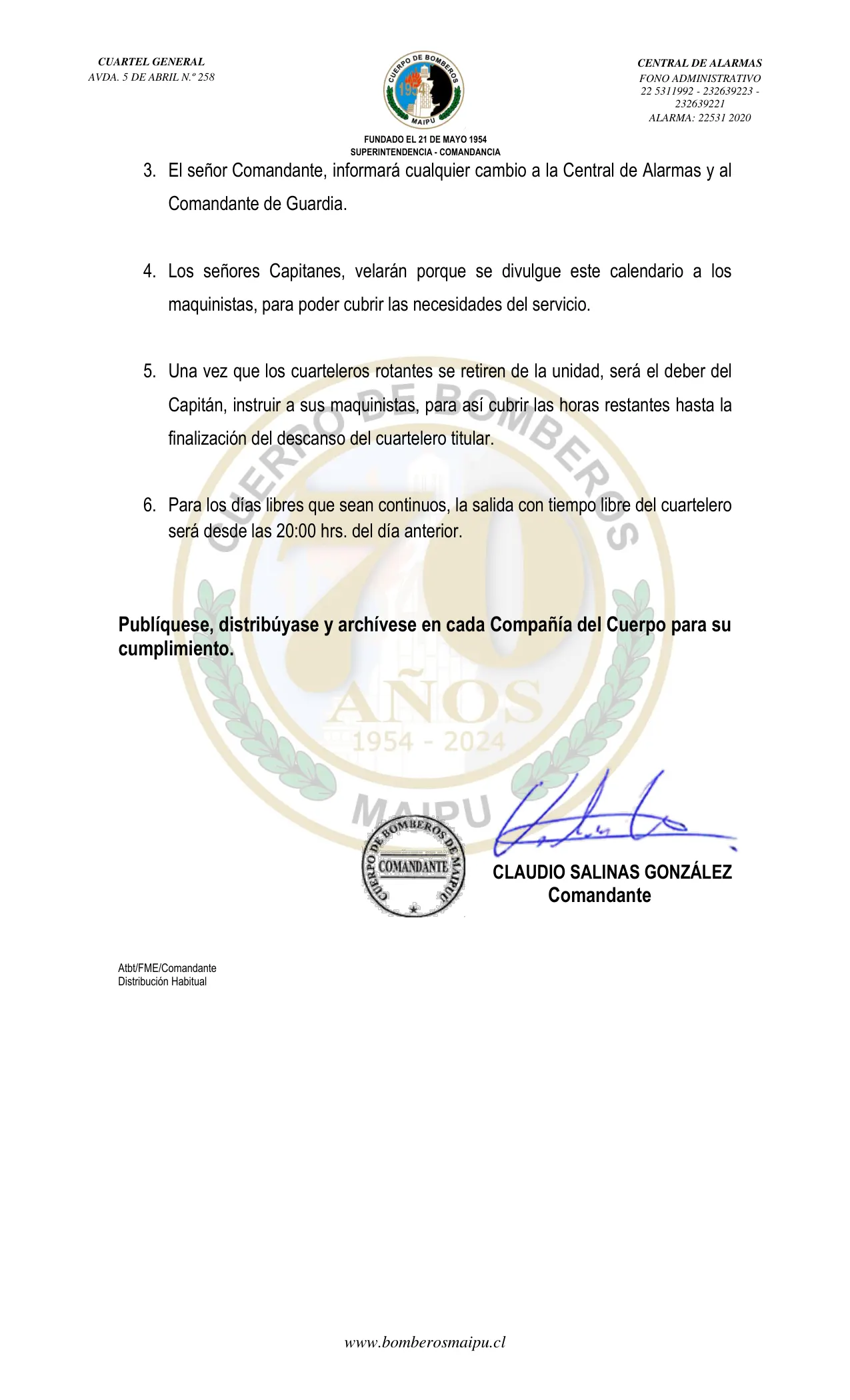 Página 2 de Orden del Día N° 15/2025