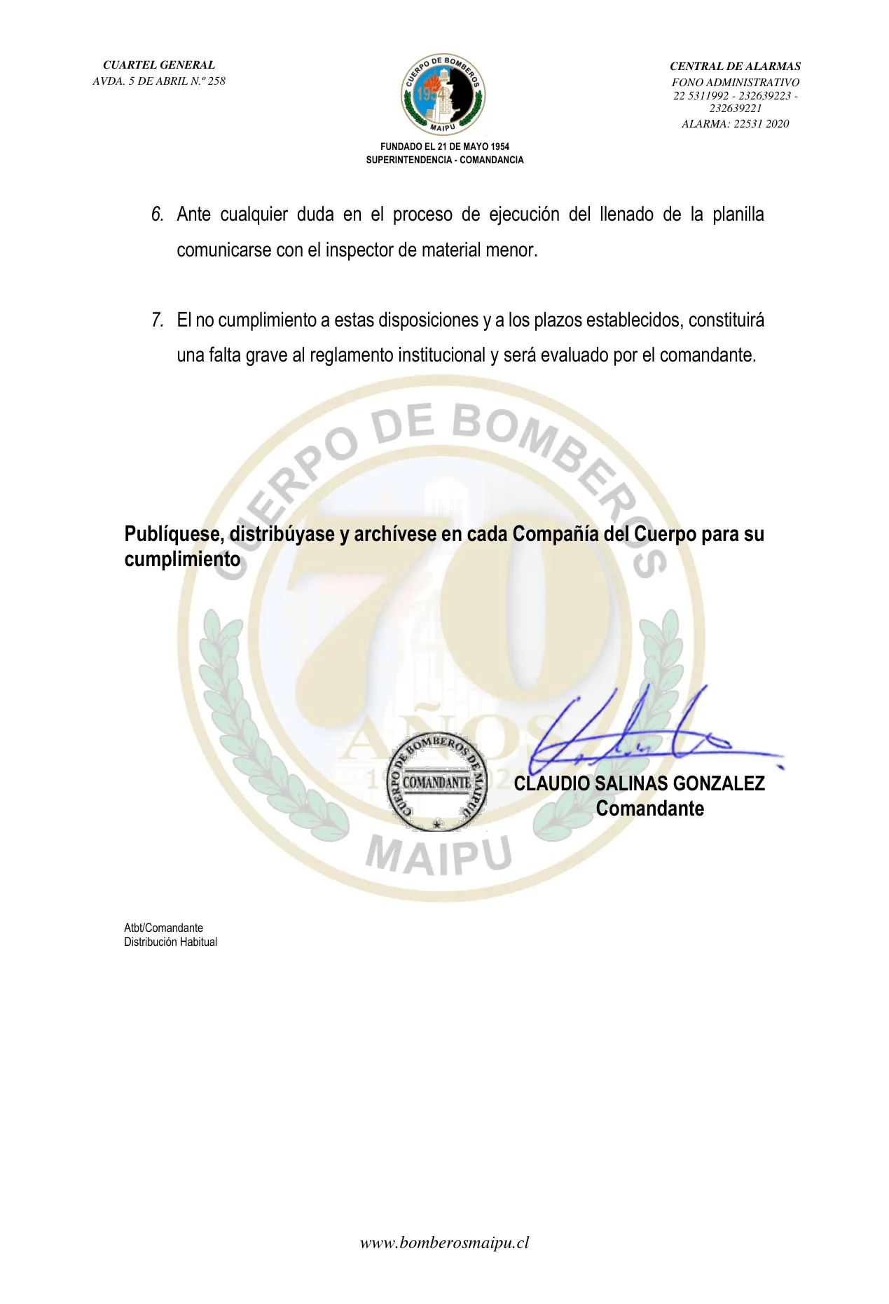 Página 2 de Orden del Día N° 42/2025