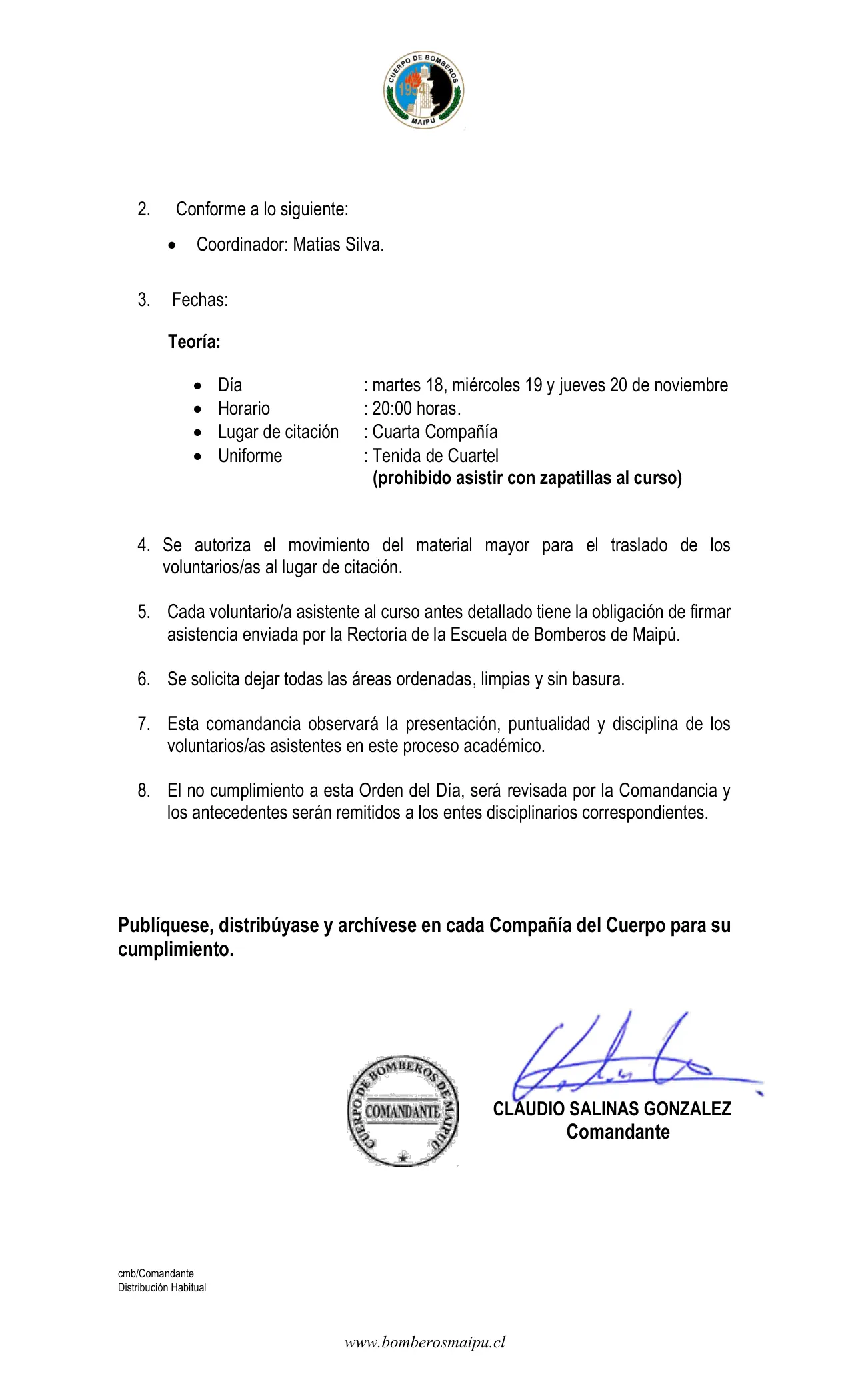 Página 2 de Orden del Día N° 149/2025