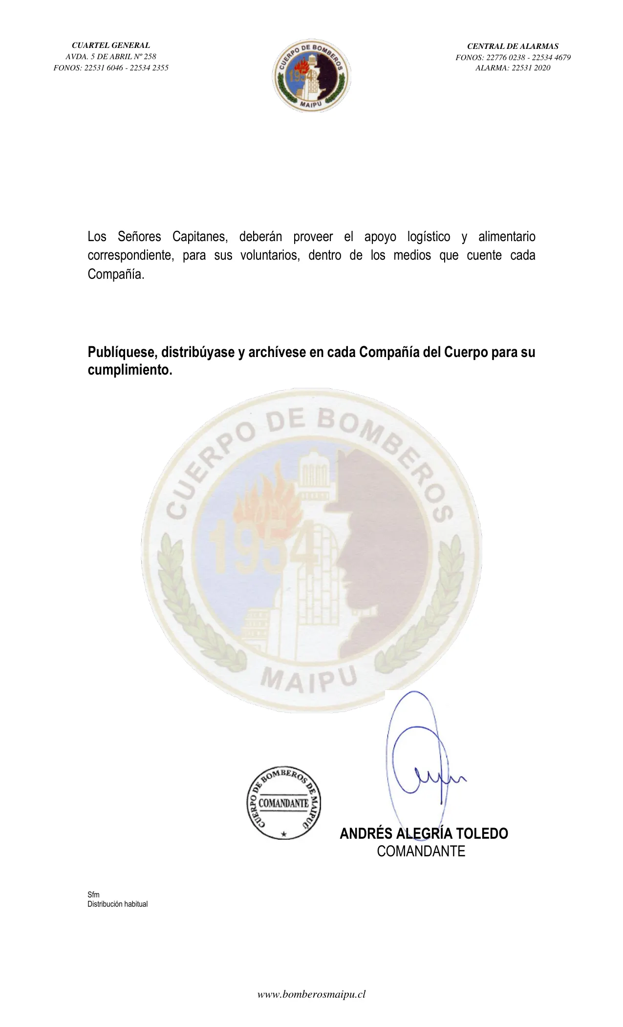 Página 2 de Orden del Día N° 128/2022
