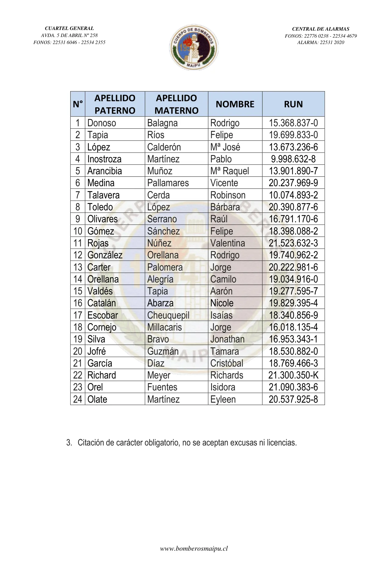Página 2 de Orden del Día N° 99/2023