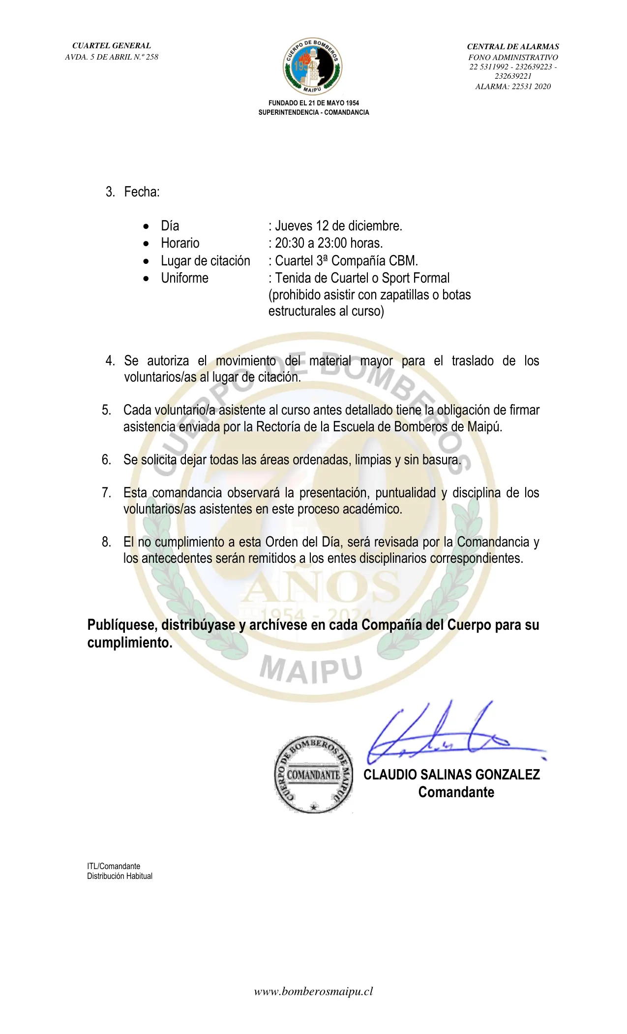 Página 2 de Orden del Día N° 170/2024