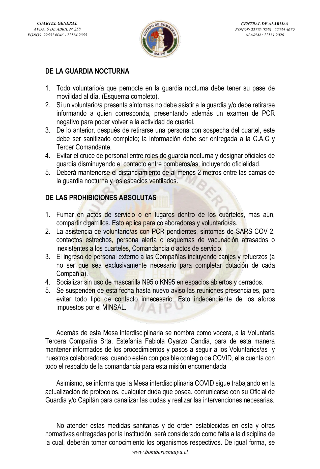 Página 3 de Orden del Día N° 19/2022