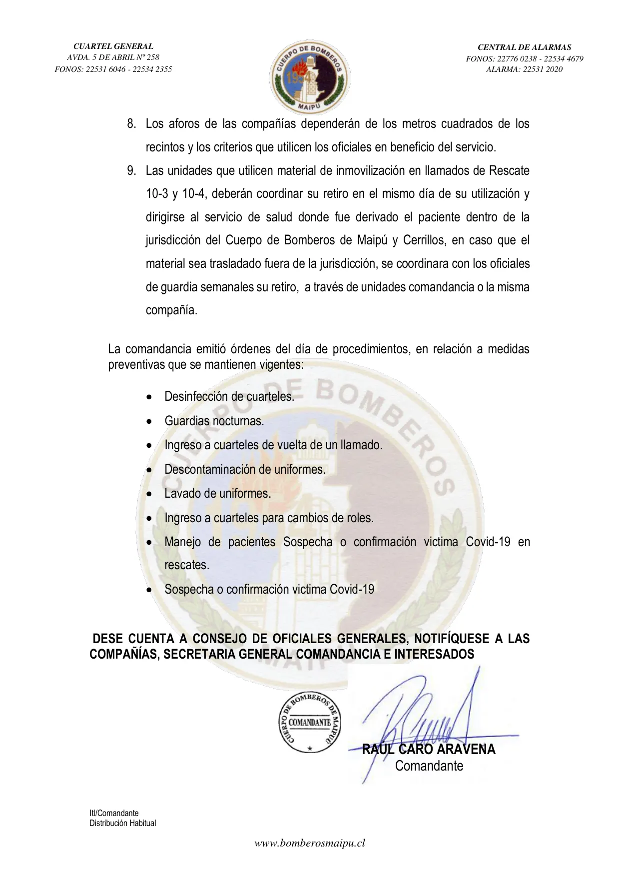 Página 2 de Orden del Día N° 46/2021