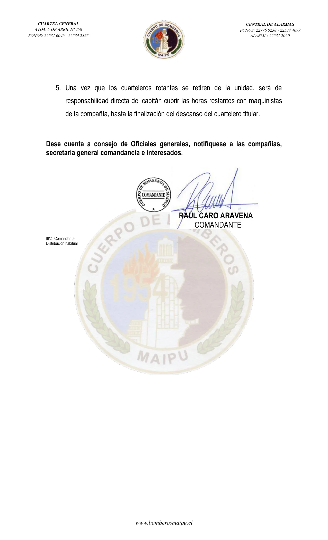 Página 2 de Orden del Día N° 44/2021