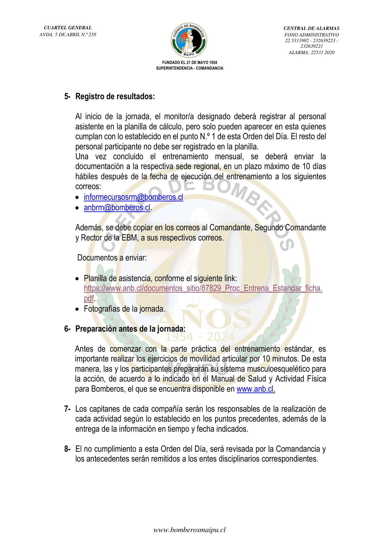 Página 3 de Orden del Día N° 55/2025