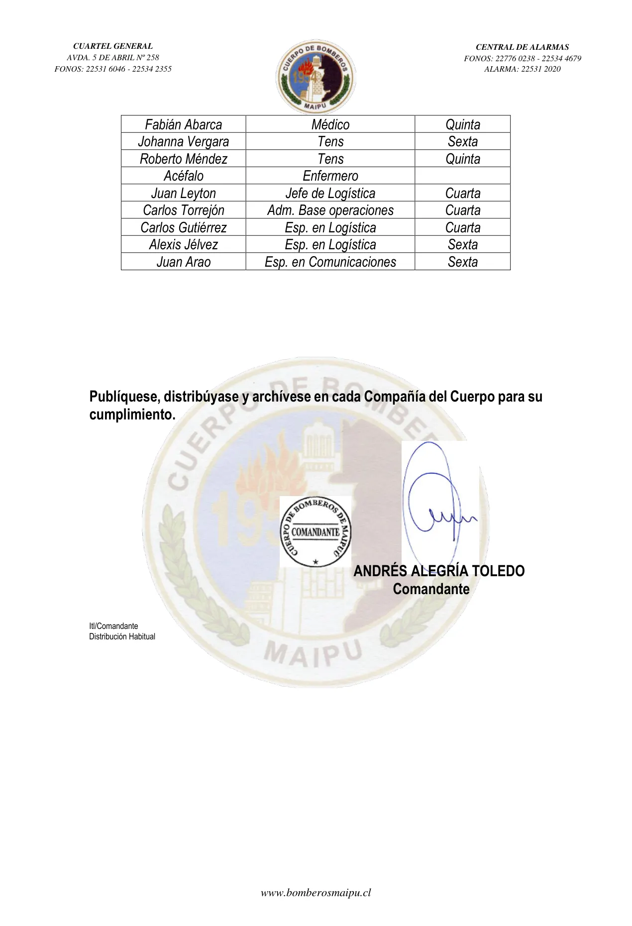Página 2 de Orden del Día N° 37/2022