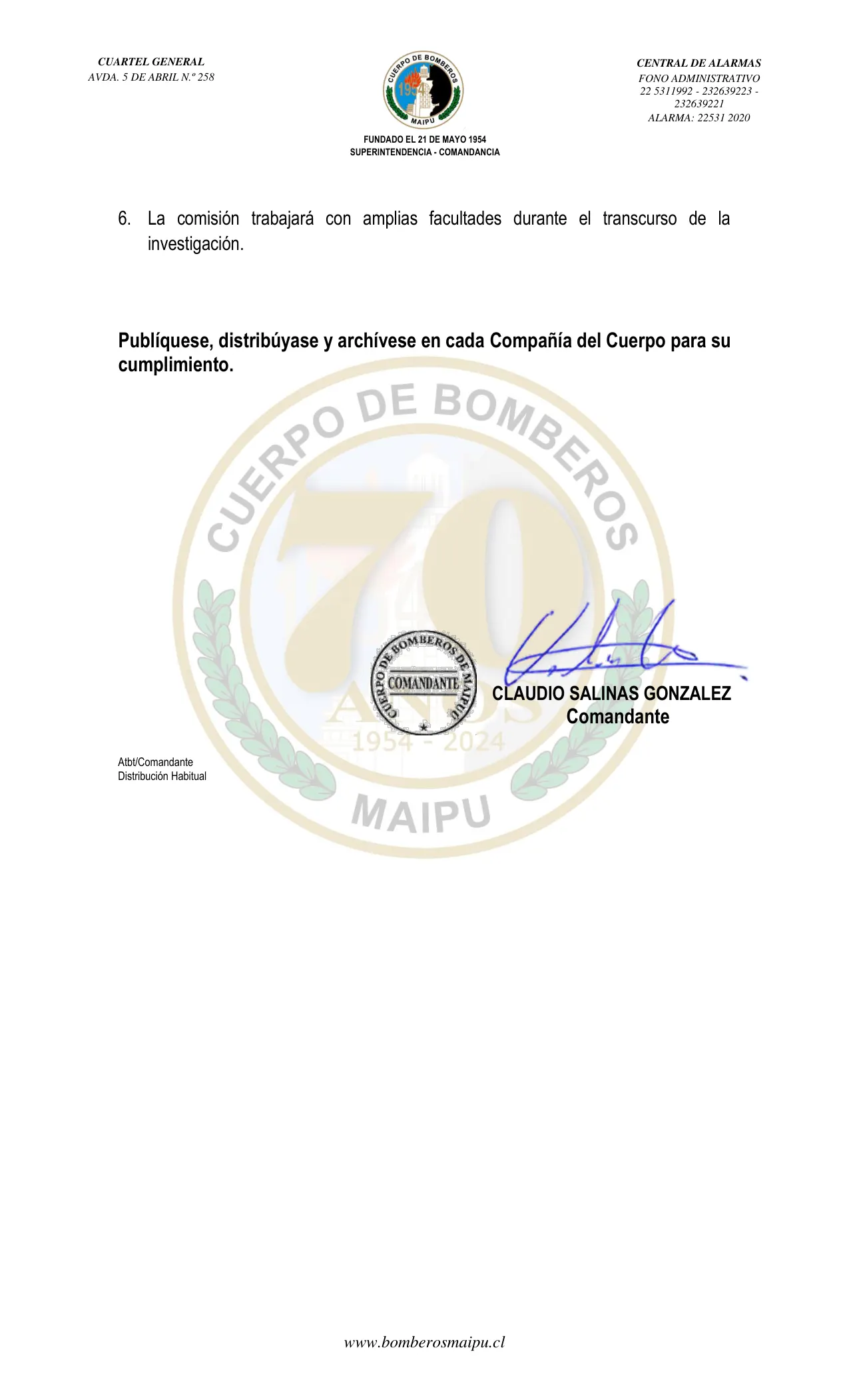 Página 2 de Orden del Día N° 173/2024