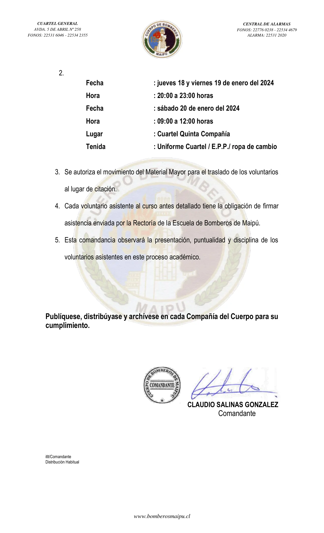 Página 2 de Orden del Día N° 6/2024
