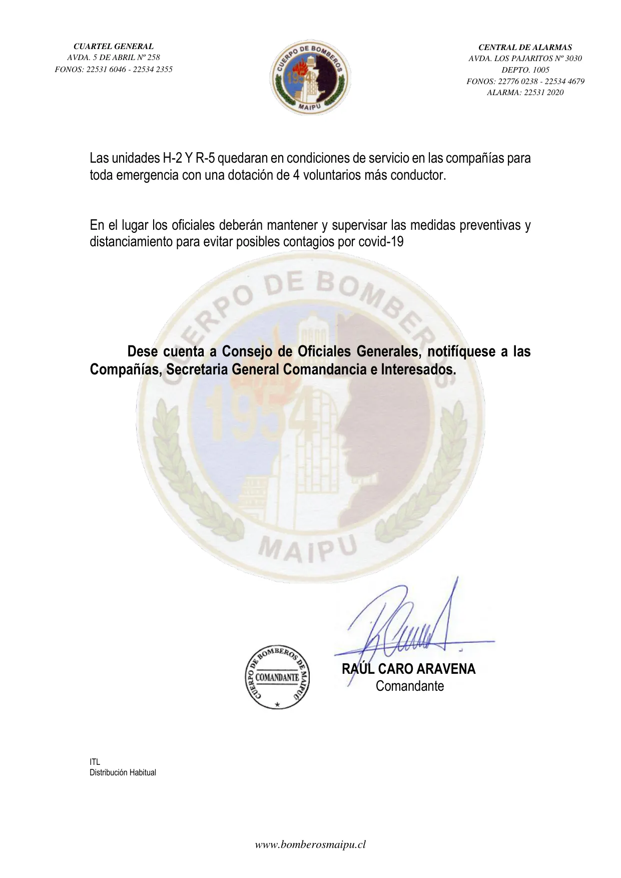 Página 2 de Orden del Día N° 52/2021