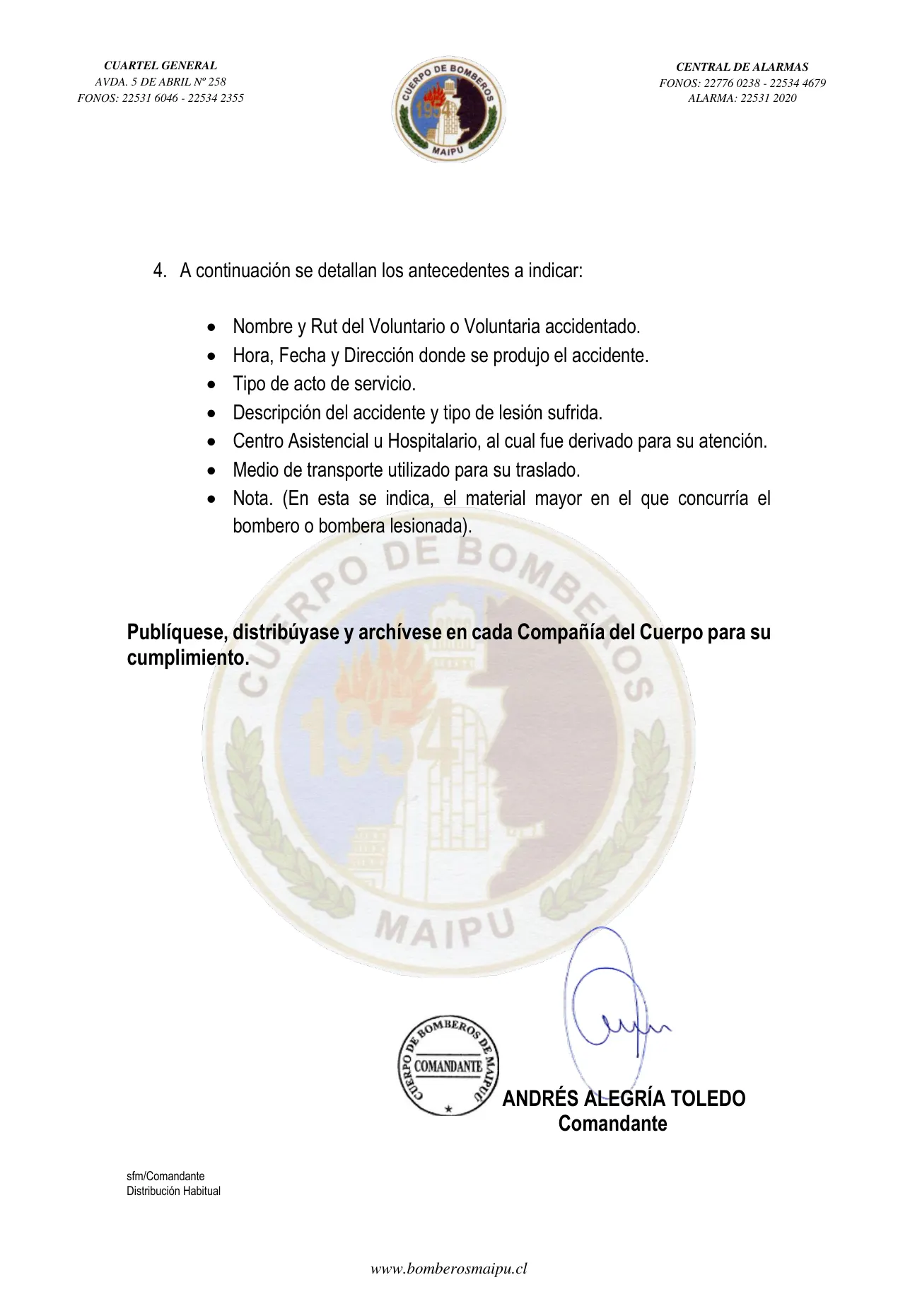 Página 2 de Orden del Día N° 171/2022