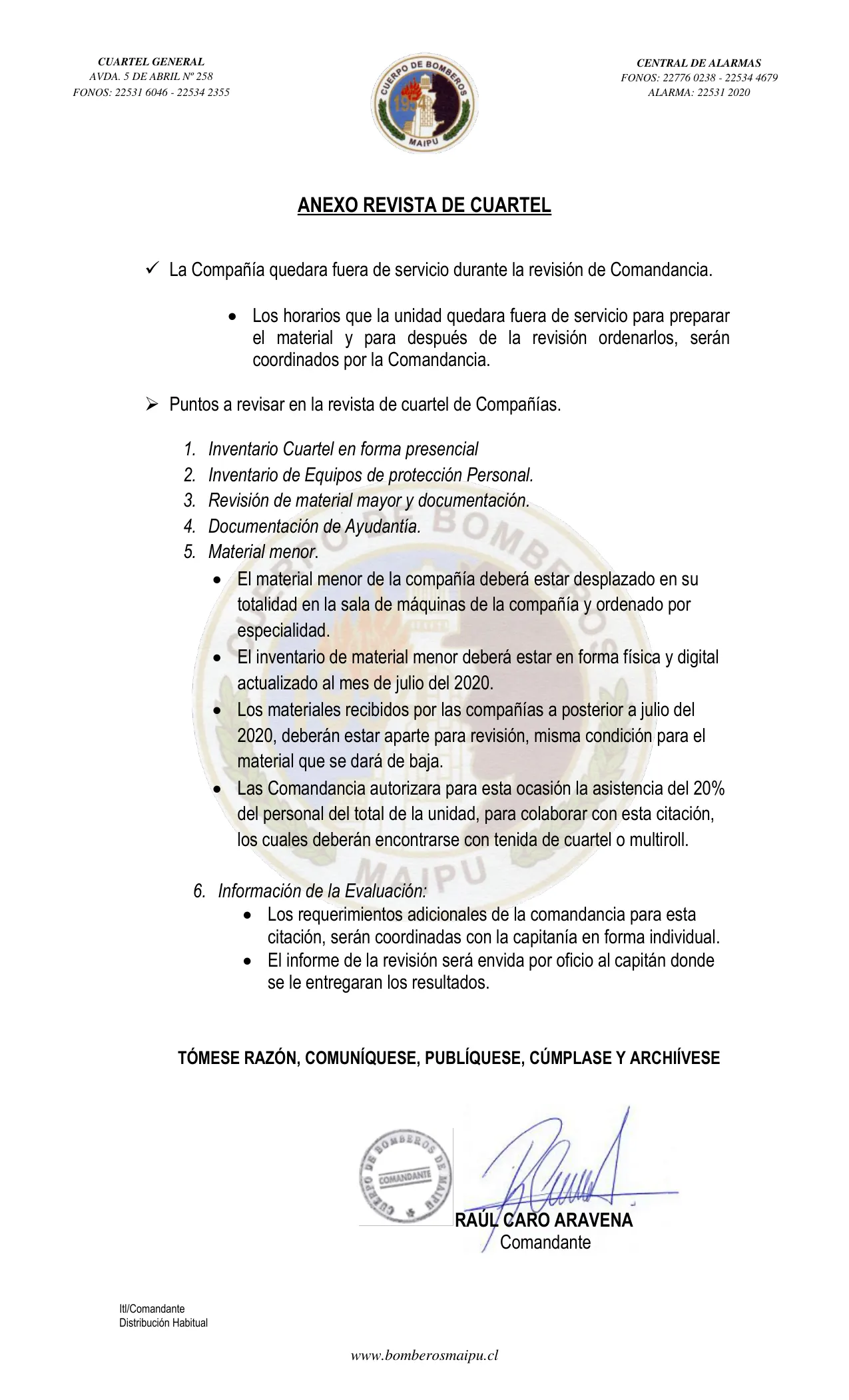 Página 2 de Anexo - ORDEN 065. - Revista de Cuartel (2021)