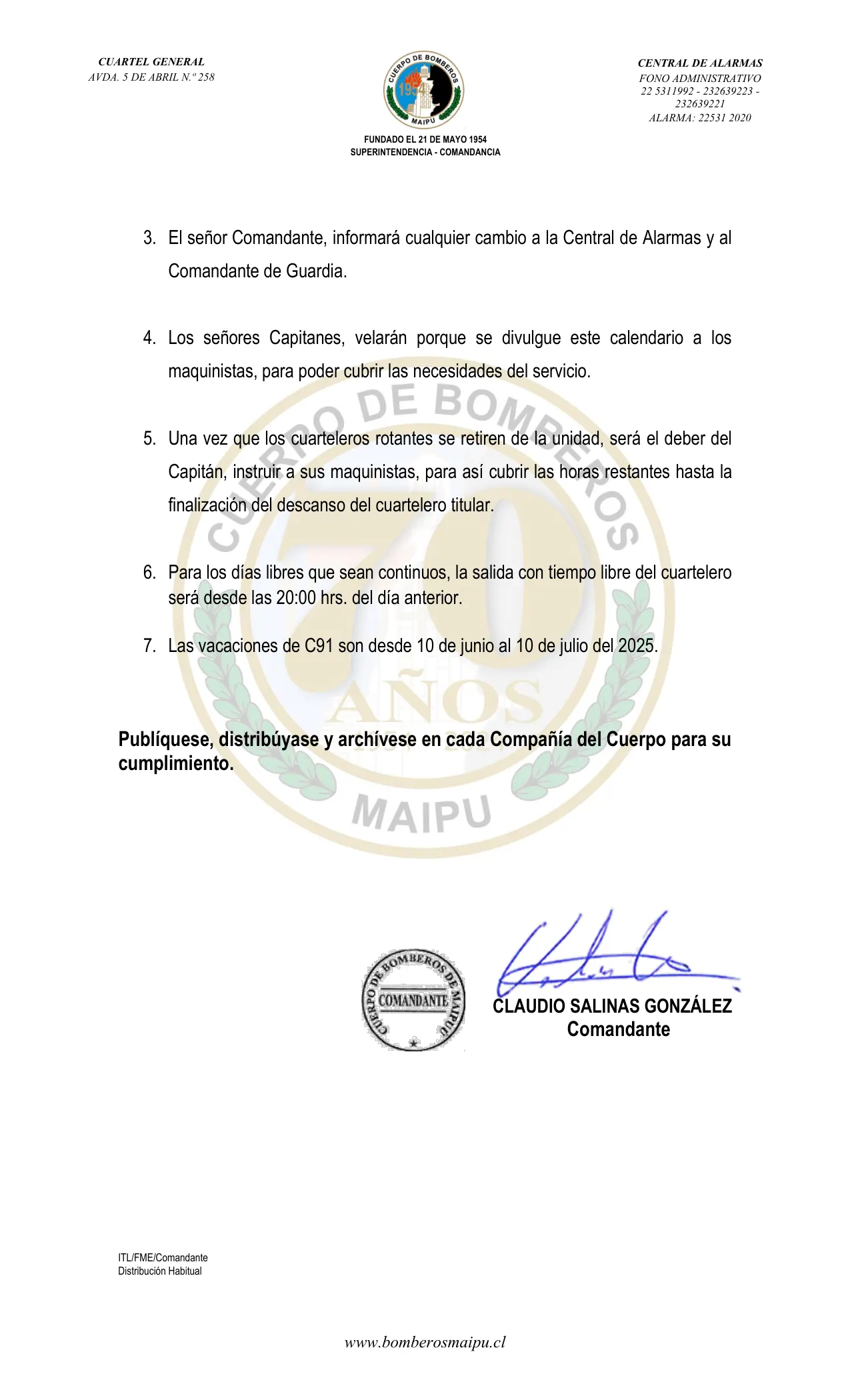 Página 2 de Orden del Día N° 84/2025