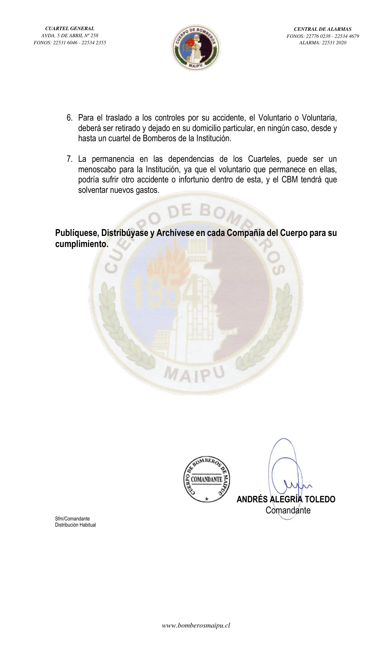Página 2 de Orden del Día N° 175/2022