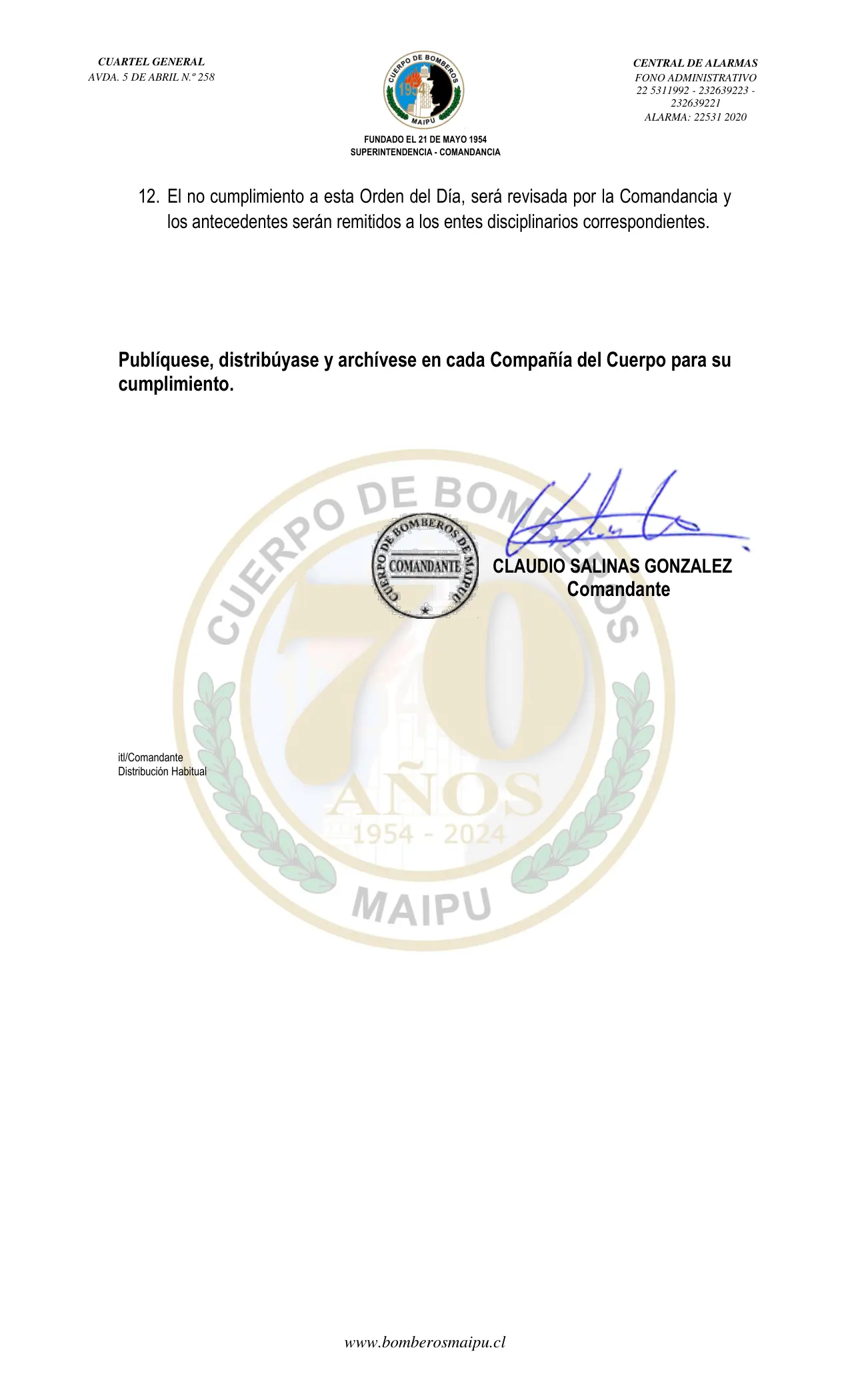 Página 3 de Orden del Día N° 19/2025