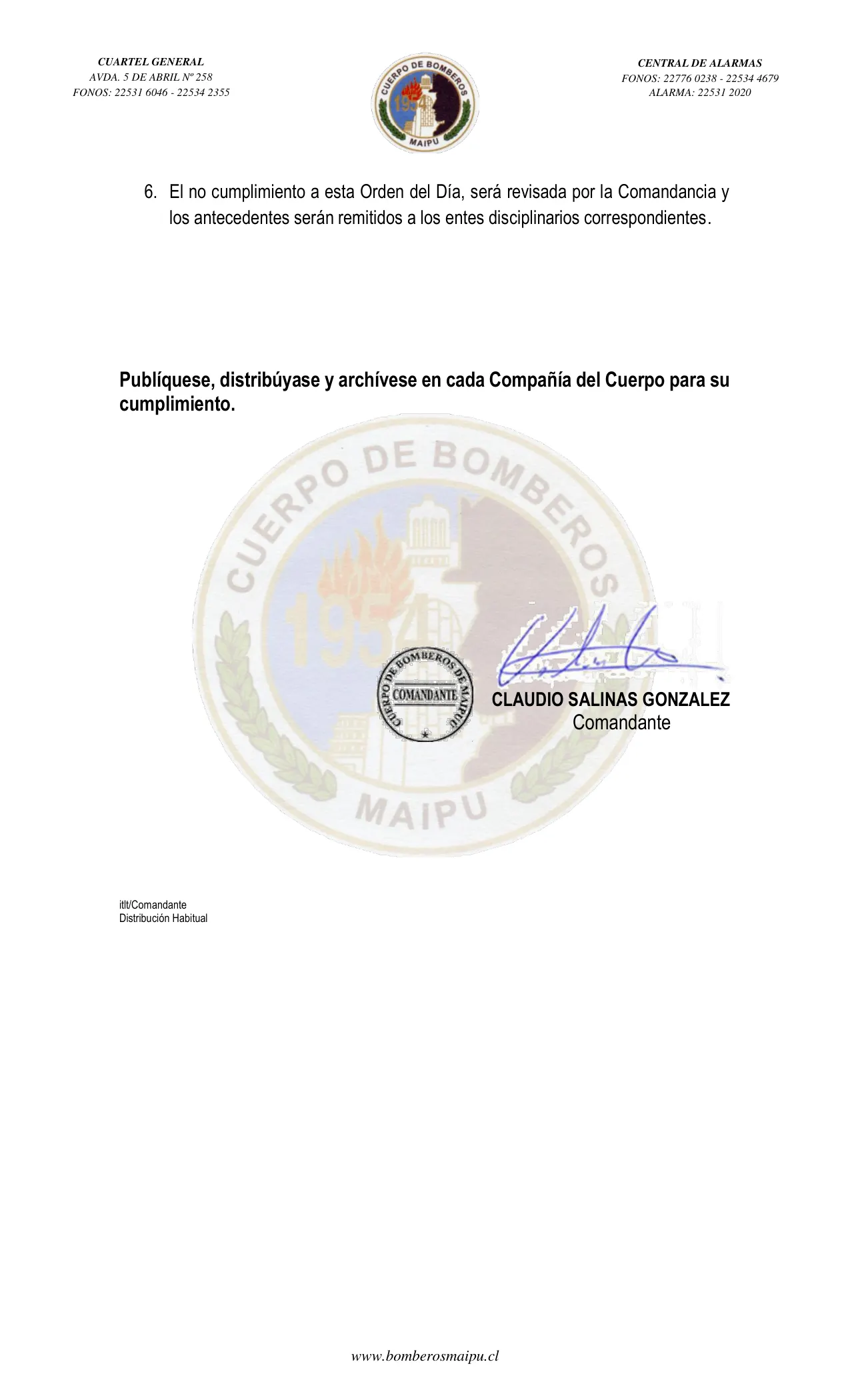 Página 2 de Orden del Día N° 44/2024