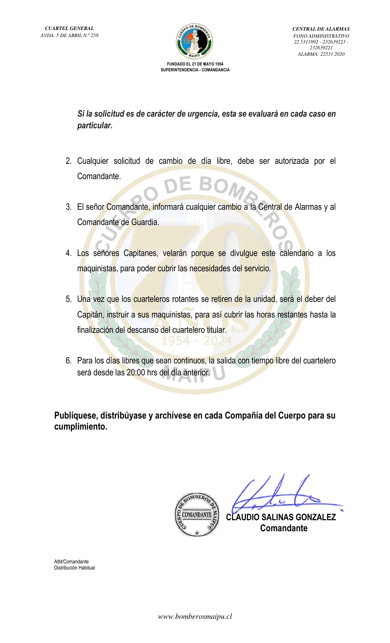 Página 2 de Orden del Día N° 80/2024
