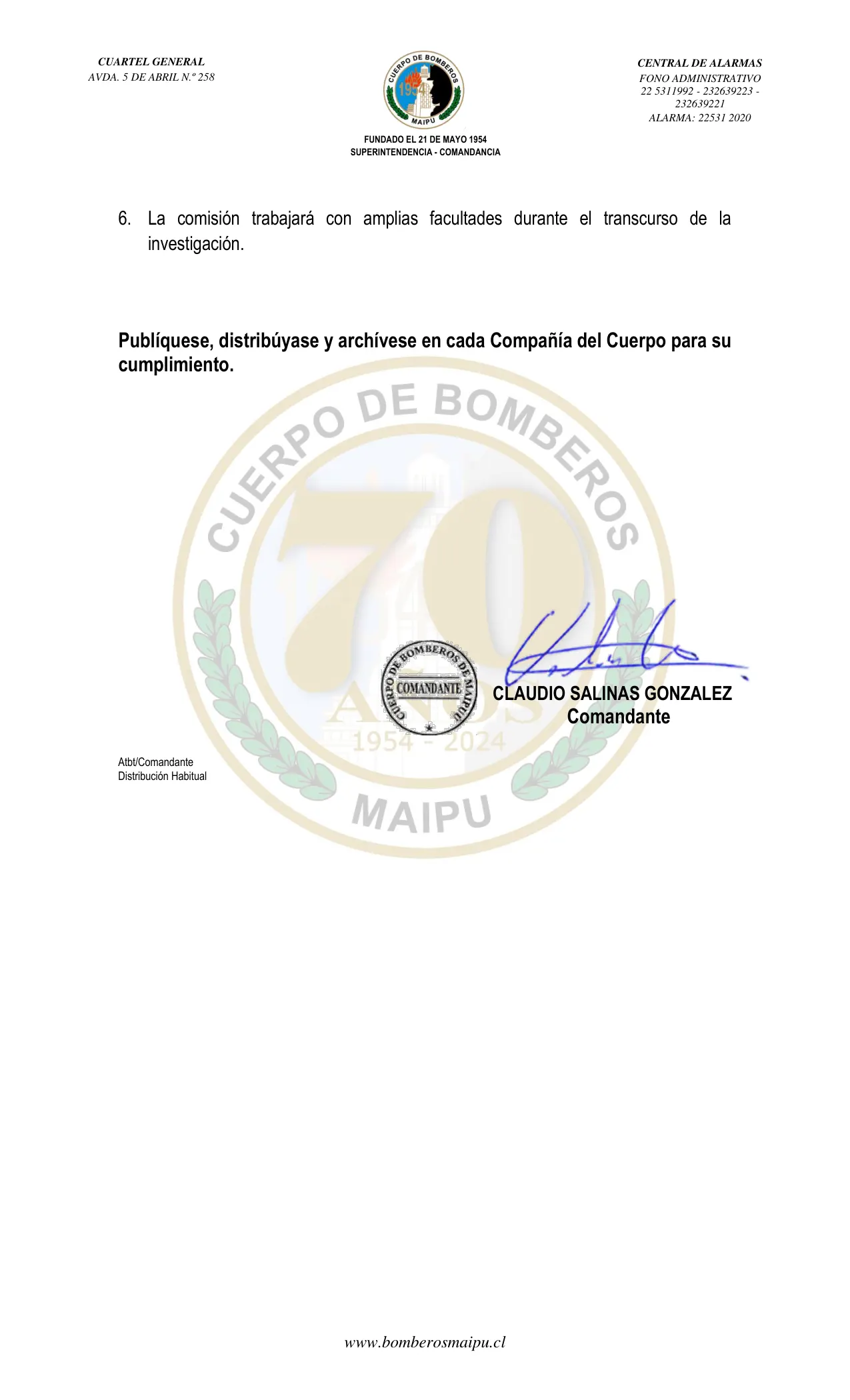 Página 2 de Orden del Día N° 153/2024