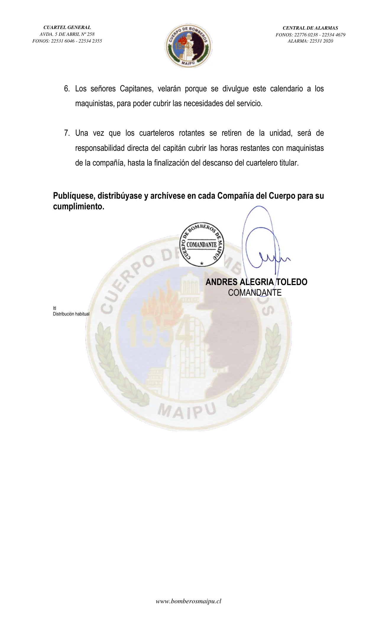 Página 2 de Orden del Día N° 32/2022