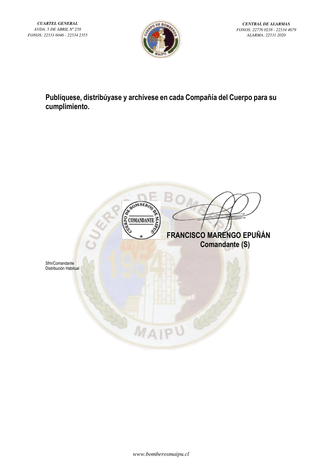 Página 2 de Orden del Día N° 181/2022