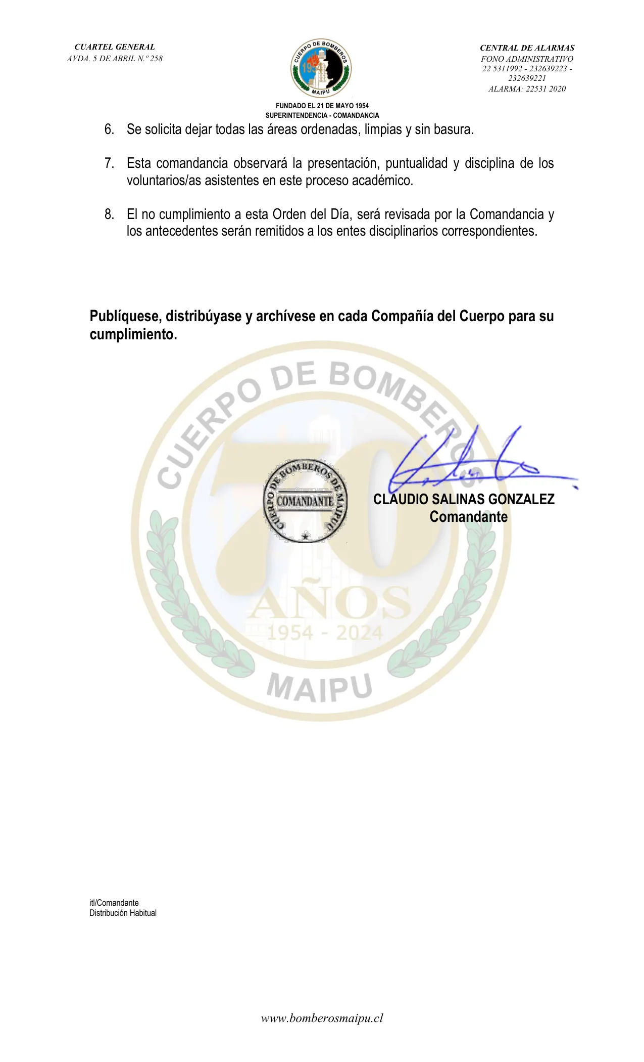 Página 2 de Orden del Día N° 82/2025