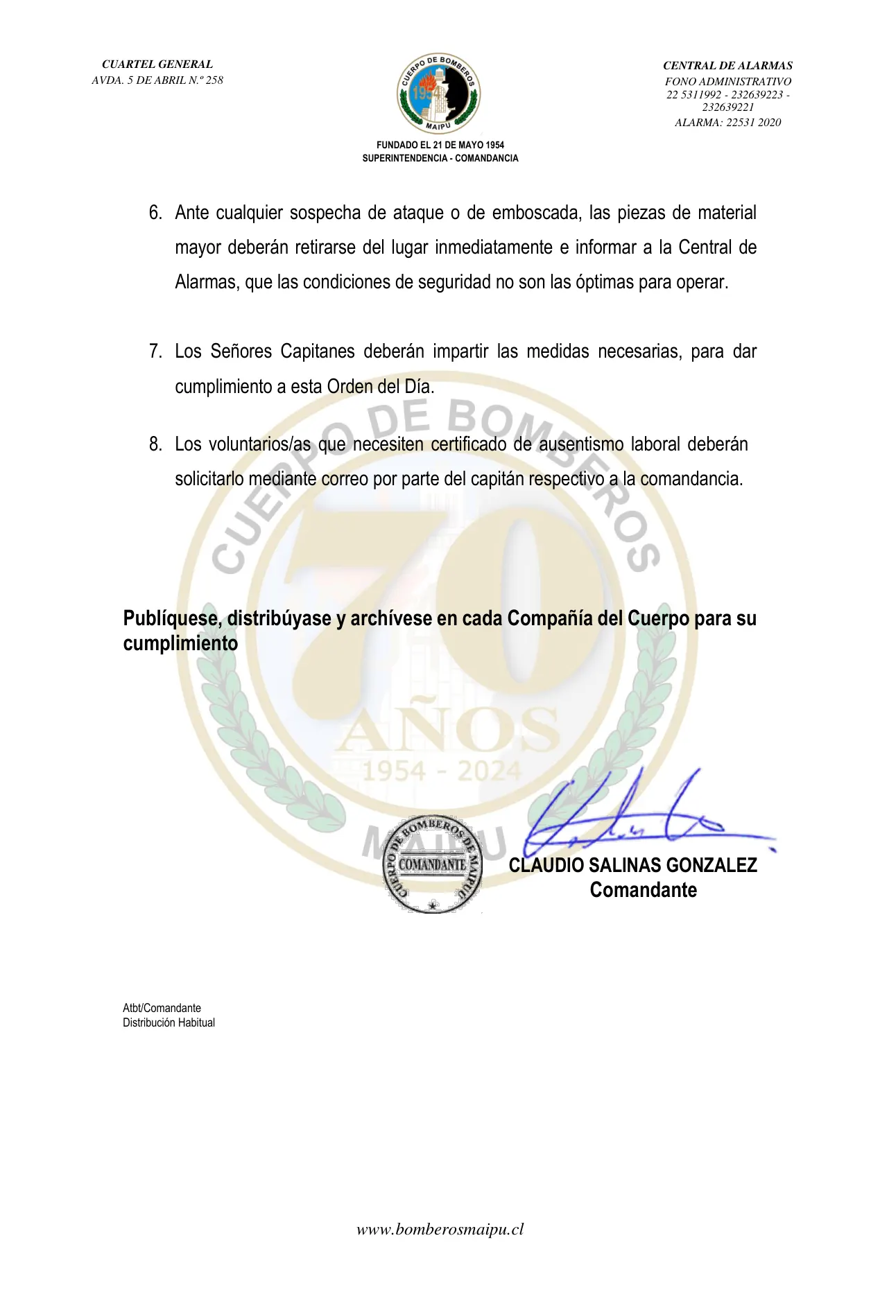 Página 2 de Orden del Día N° 45/2025