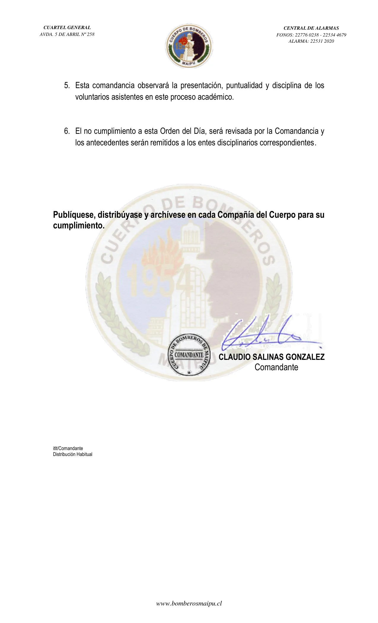 Página 2 de Orden del Día N° 55/2024