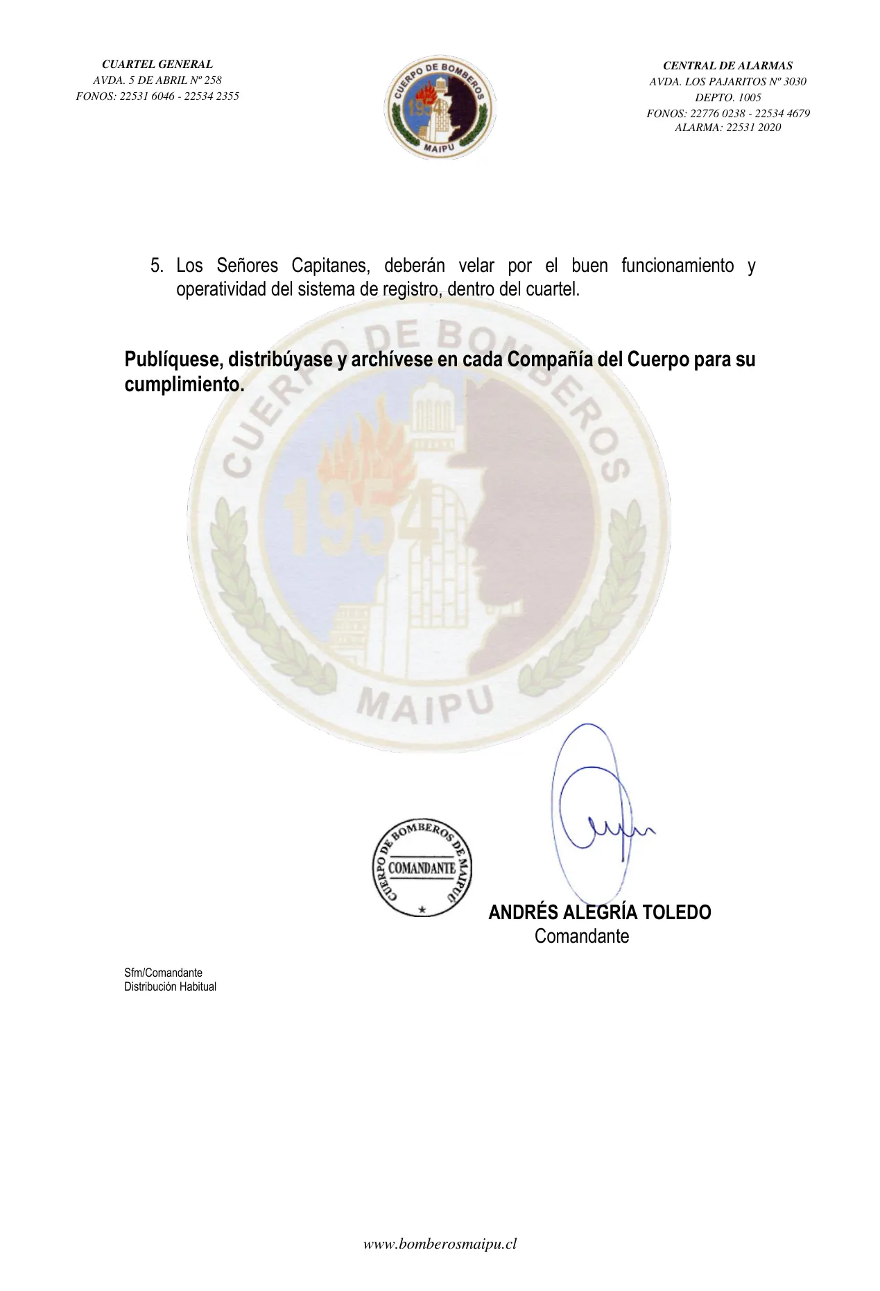 Página 2 de Orden del Día N° 139/2022