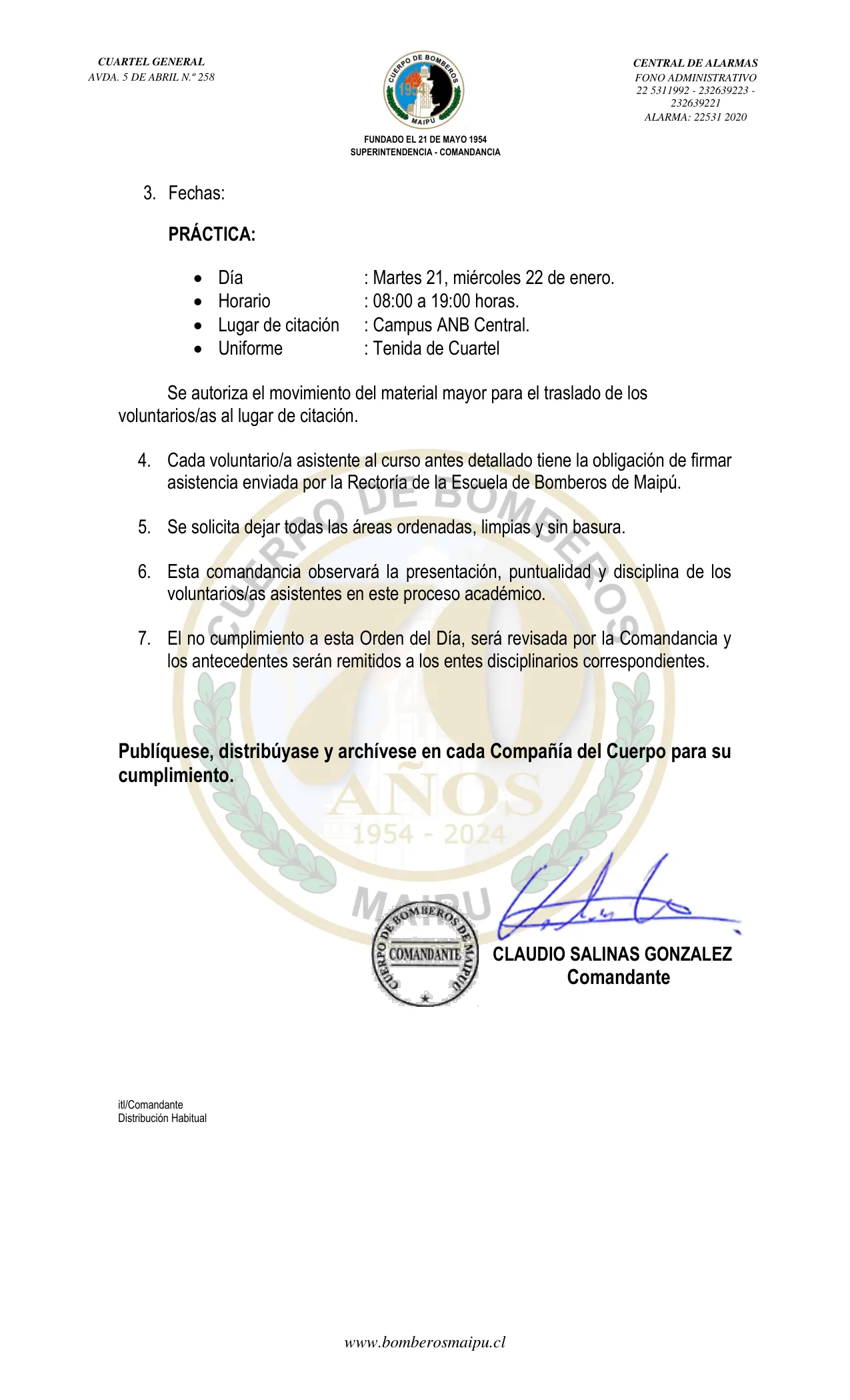 Página 2 de Orden del Día N° 3/2025