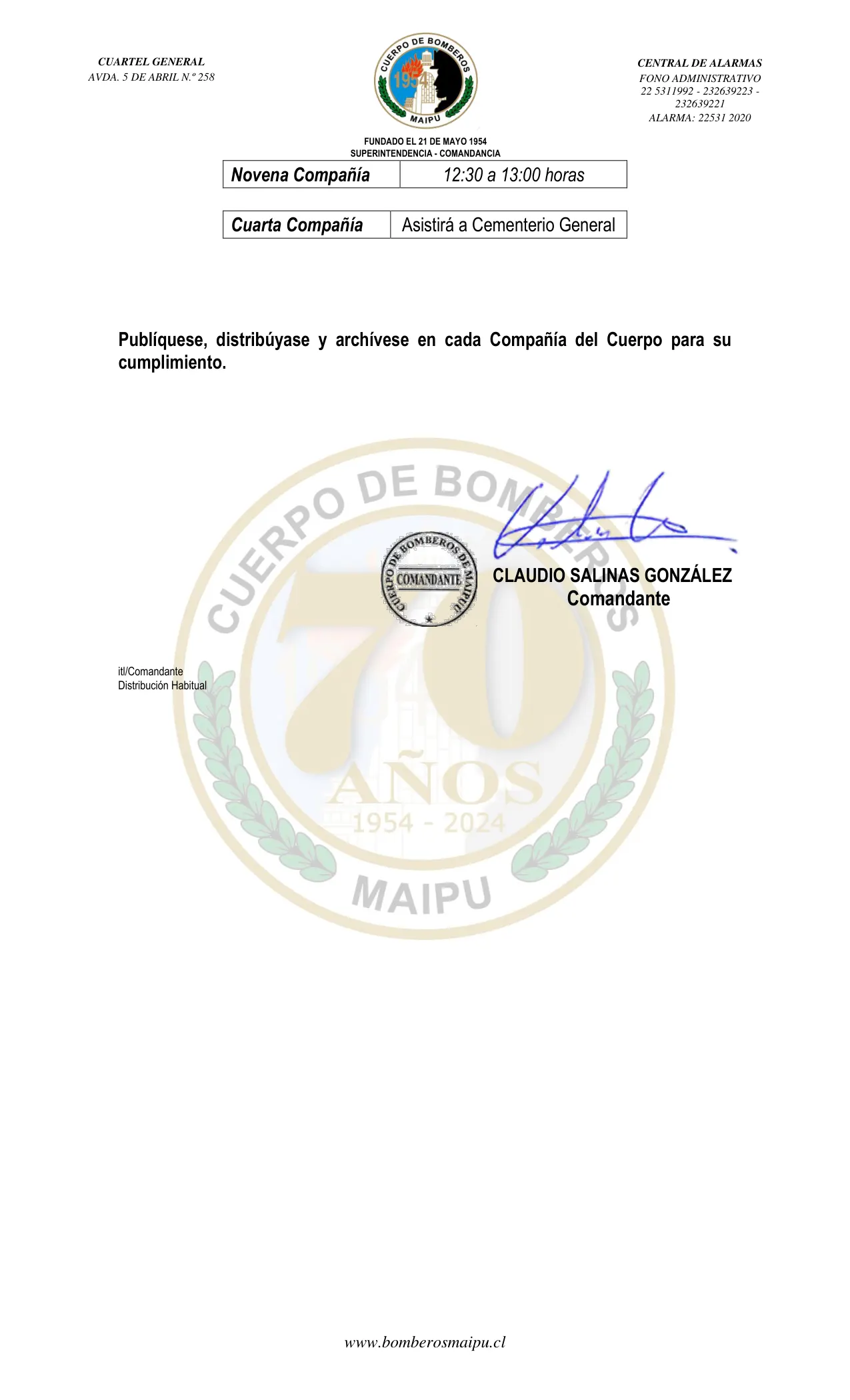 Página 2 de Orden del Día N° 144/2024
