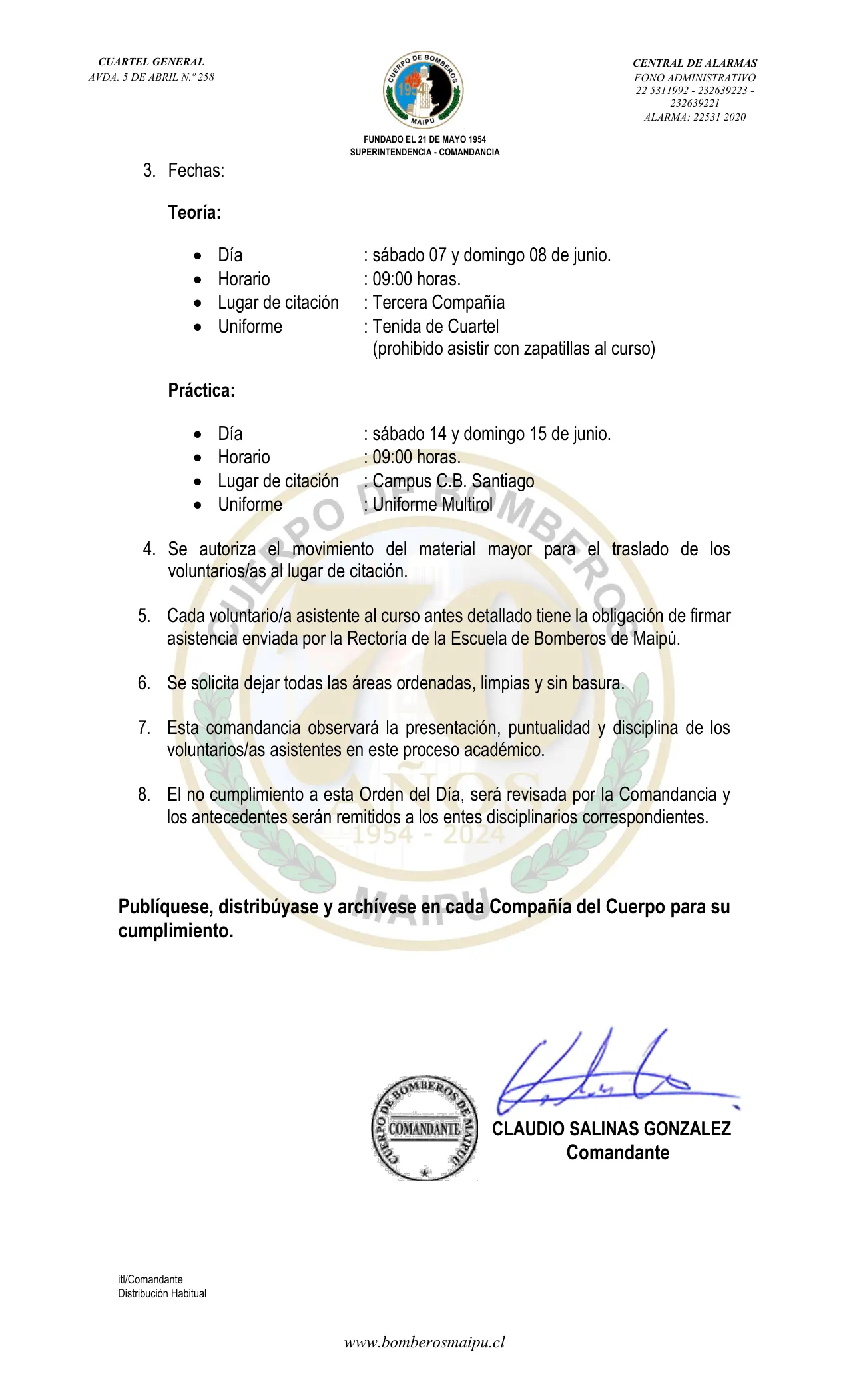 Página 2 de Orden del Día N° 74/2025