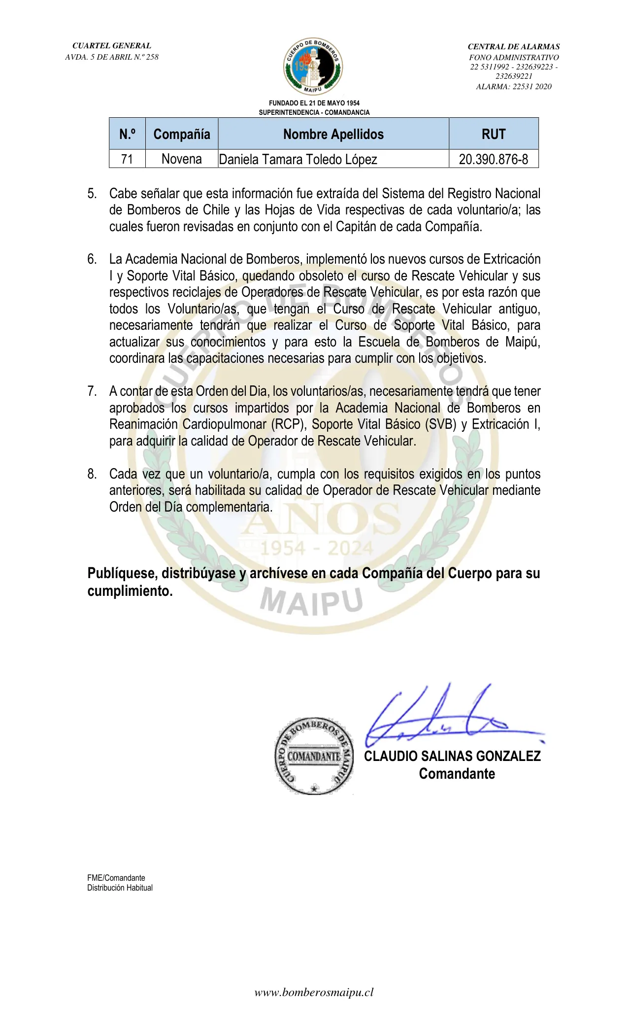 Página 8 de Orden del Día N° 133/2024