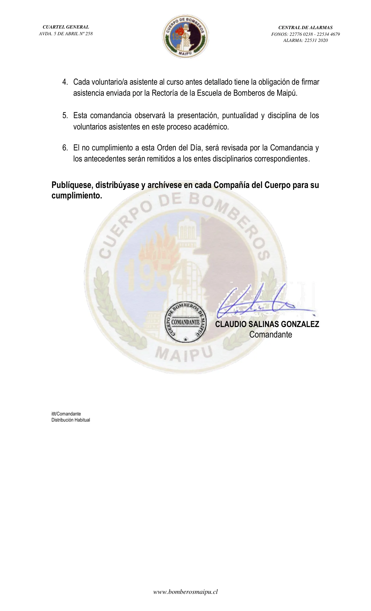 Página 2 de Orden del Día N° 58/2024