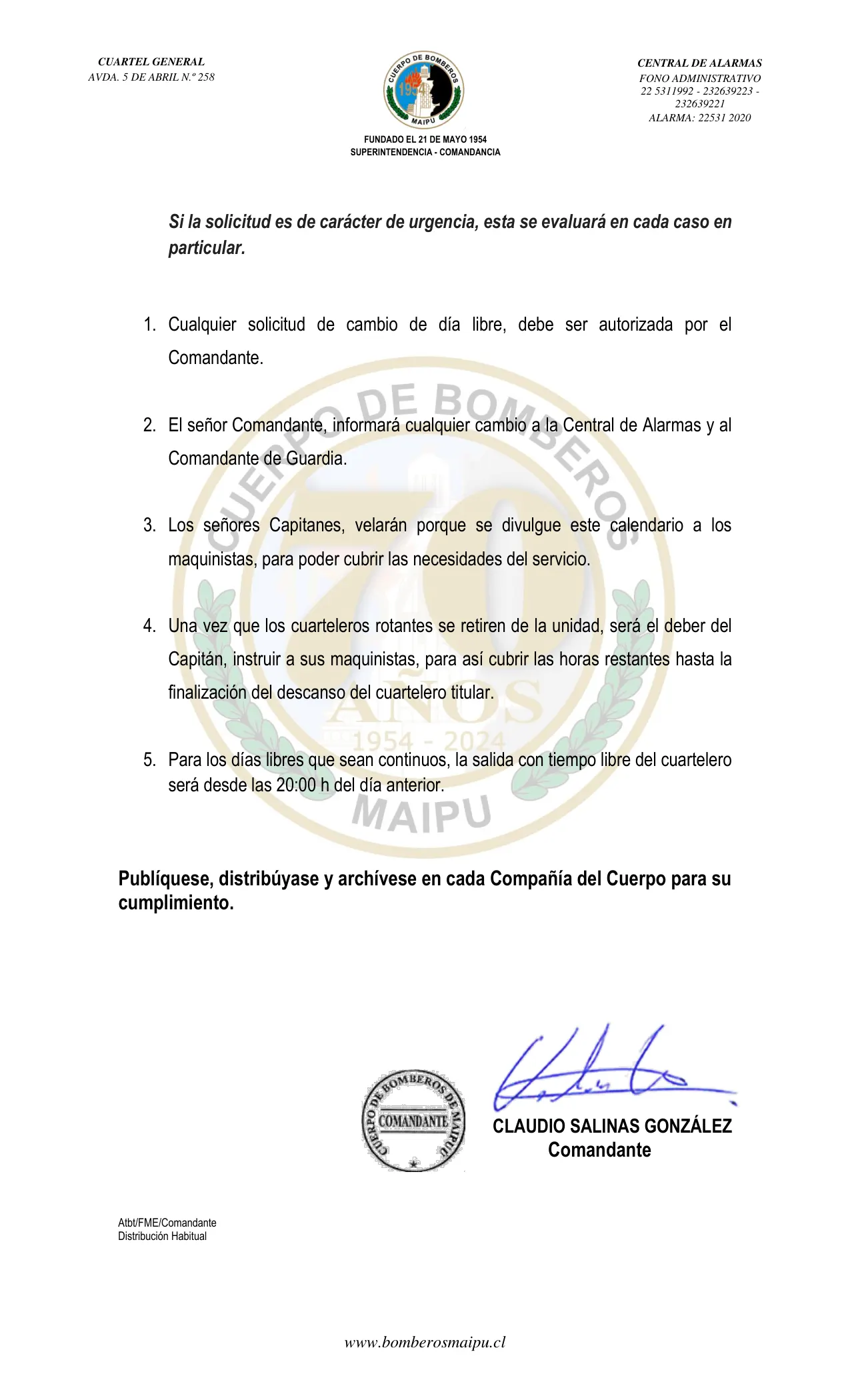 Página 2 de Orden del Día N° 134/2024