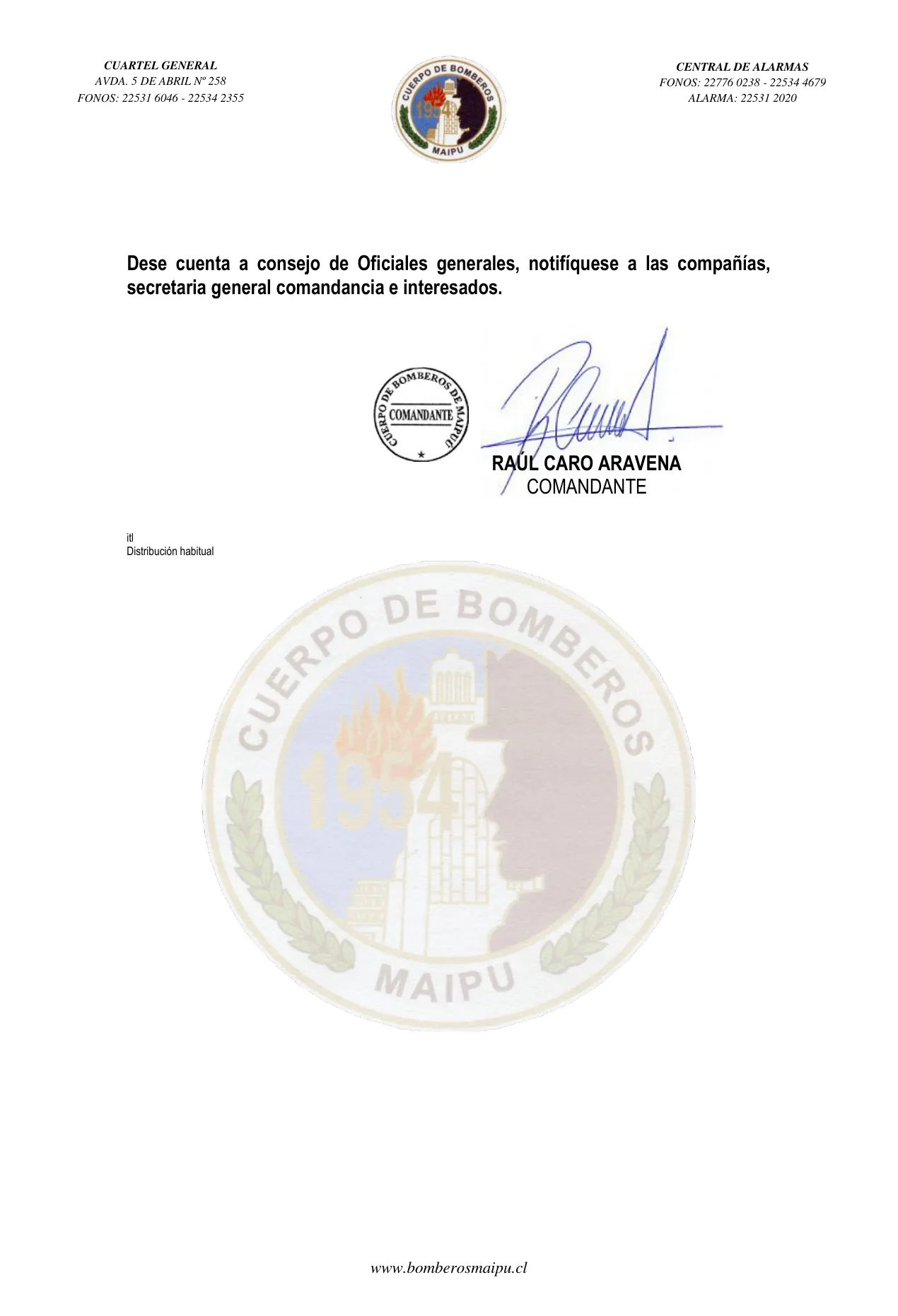 Página 2 de Orden del Día N° 64/2021